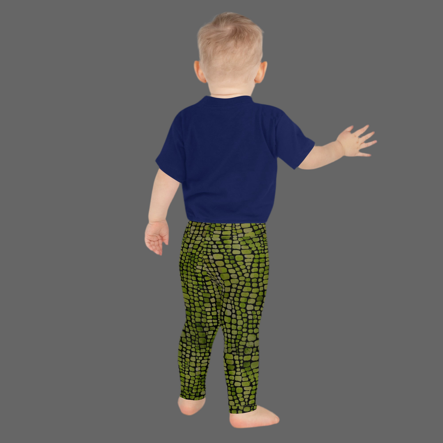 Black and Green Snake Skin Pattern Halloween Toddler Leggings, Snake Skin Pattern Halloween Toddler Legging, Reptile Print Kid Yoga Pants, Dragon Child Costume Tights, Dinosaur Cosplay, Gift for Boy Girl, by jaecrece