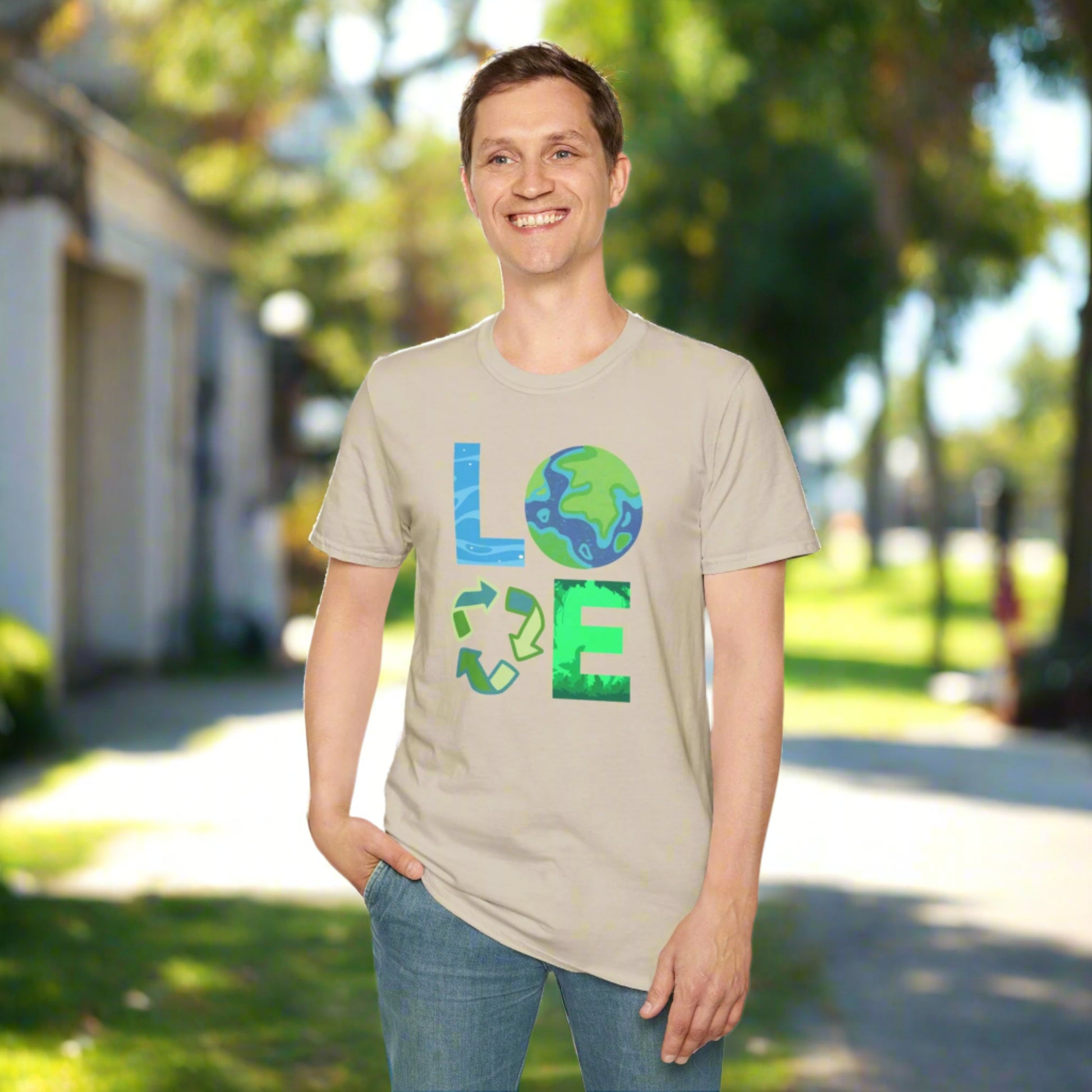 Image: A powerful and stylish Love Earth Day shirt designed to spread awareness about climate change and environmental protection. This unisex tee is perfect for families who want to celebrate Earth Day together. With a comfortable fit and an eye catching design, it is great for eco conscious individuals who want to make a statement about sustainability. An excellent choice for nature lovers and green living advocates, by jaecrece.