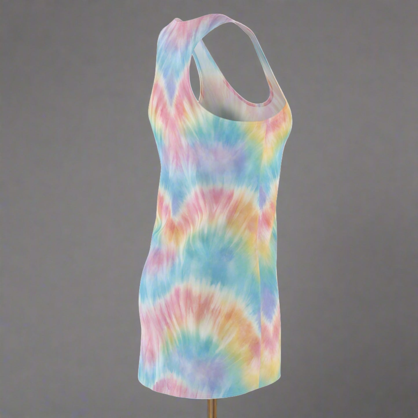 Tie Dye Women's Racerback Dress - jaecrece