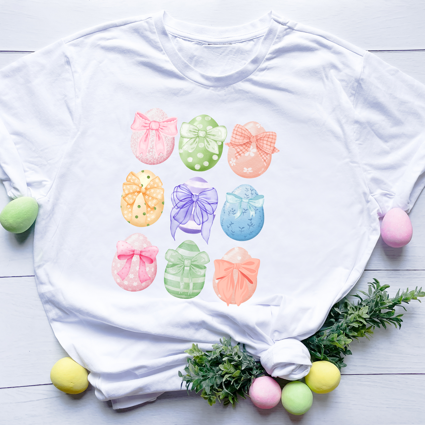 Coquette Easter Egg Girls TShirt