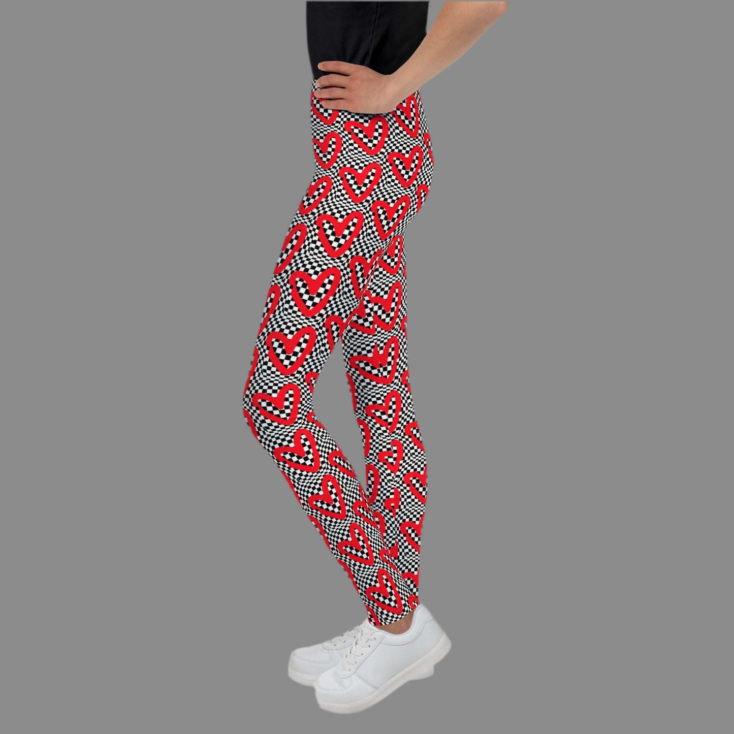 Leggings juveniles Checkerboard Love, talla 8-20