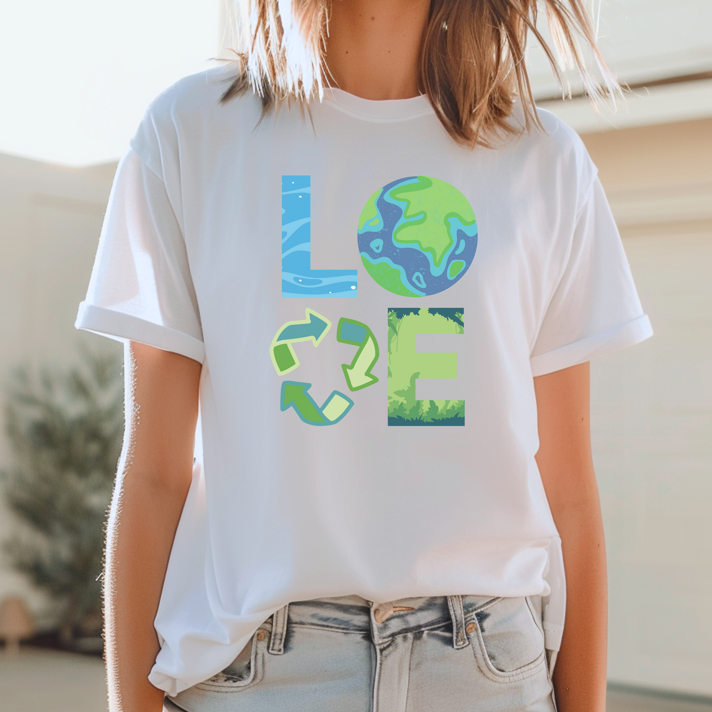 Image: Celebrate Earth Day with this Love Earth Day t shirt. Whether you are participating in a local clean up, attending an eco friendly event, or simply showing appreciation for the environment, this shirt is a great way to spread awareness. Made for families, it comes in sizes for youth and adults, making it an ideal matching outfit that encourages sustainability and conservation, by jaecrece.