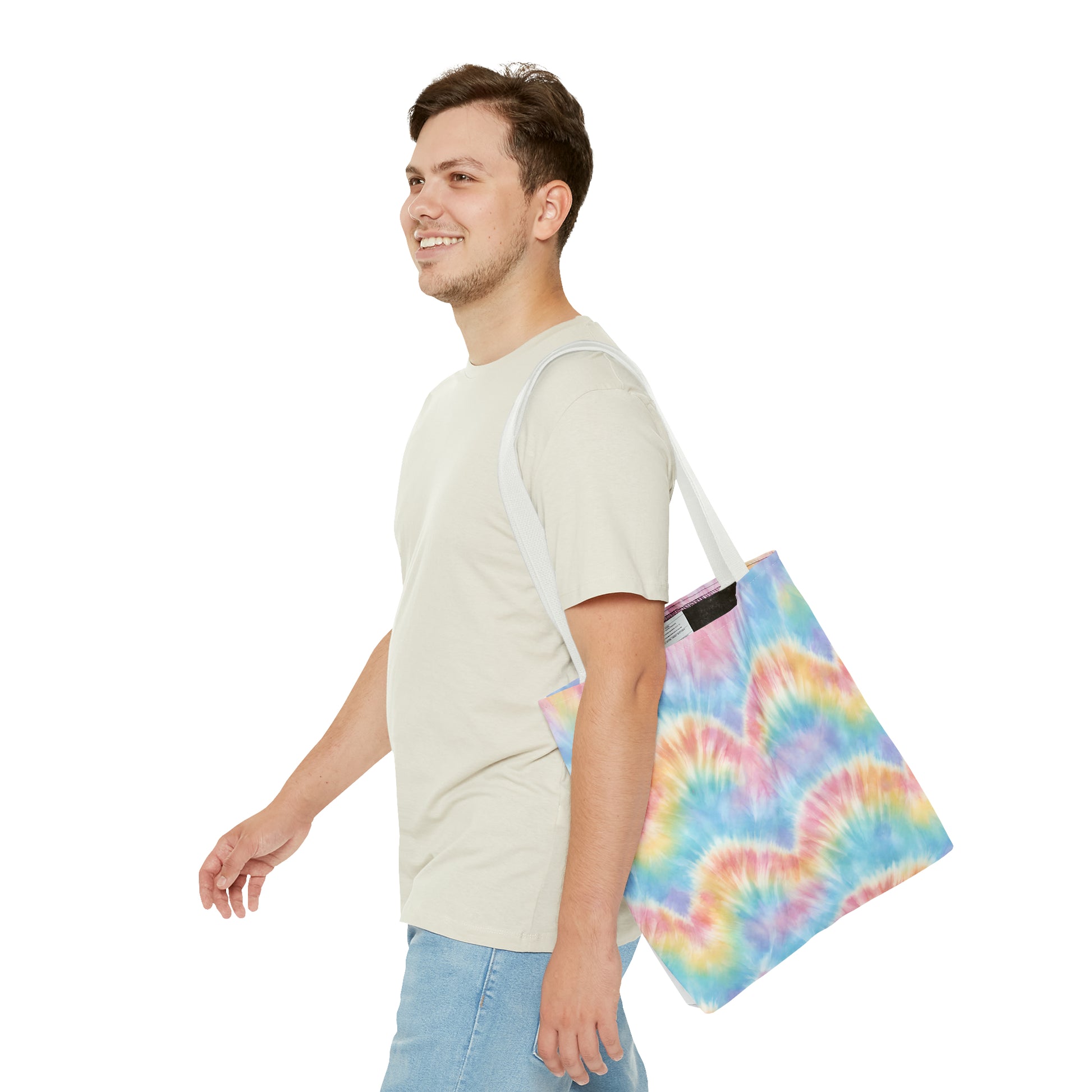 Tie Dye Hearts Tote Bag - jaecrece
