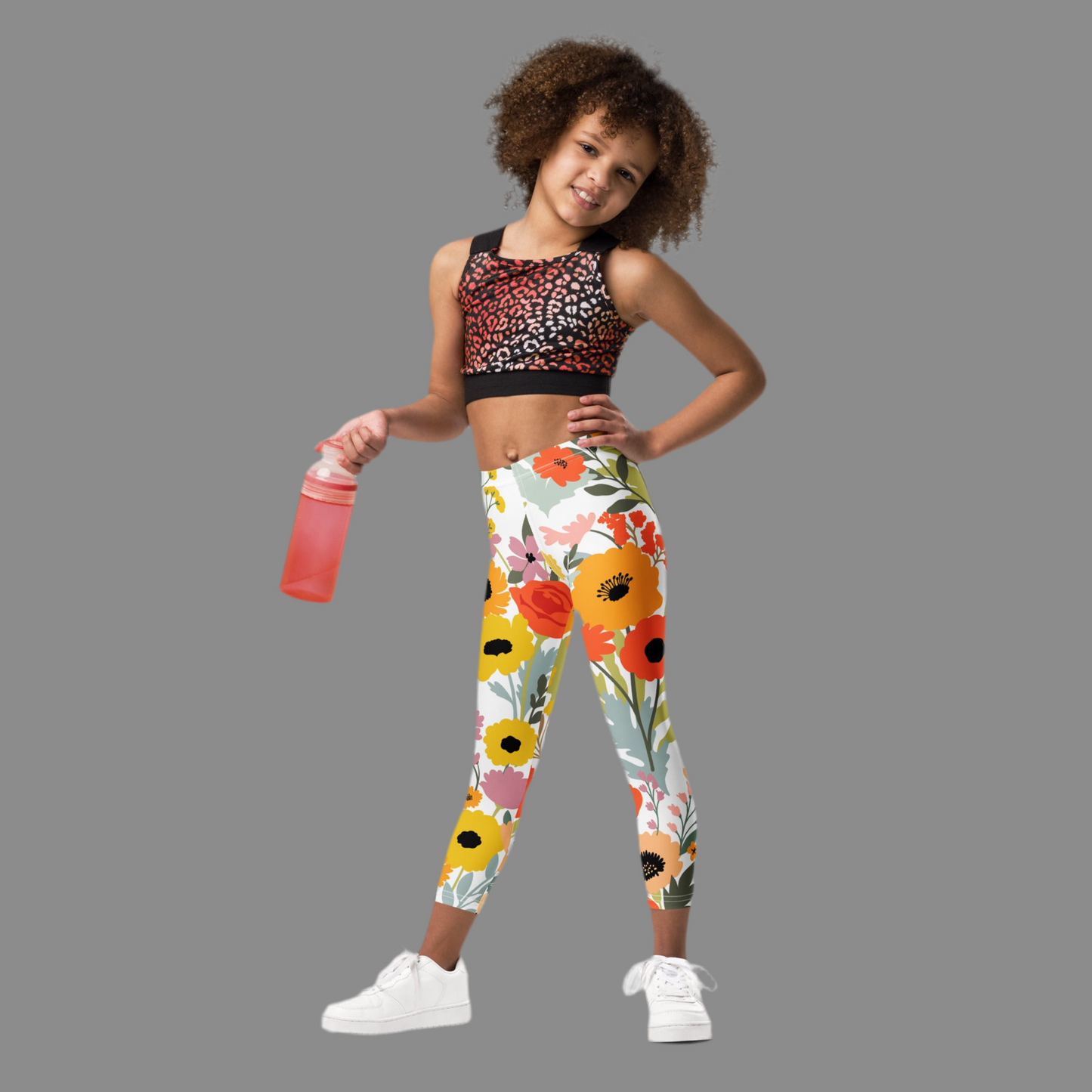 Image: Soft and stretchy toddler leggings in a bright wildflower print designed to celebrate spring. These watercolor floral pants are perfect for girls in sizes 2T to 7. Whether for Easter brunch, flower picking, or cozy weekend wear, they’re the ultimate blend of comfort and cuteness. Coordinate with older girls and women’s versions for a matching set, by jaecrece.