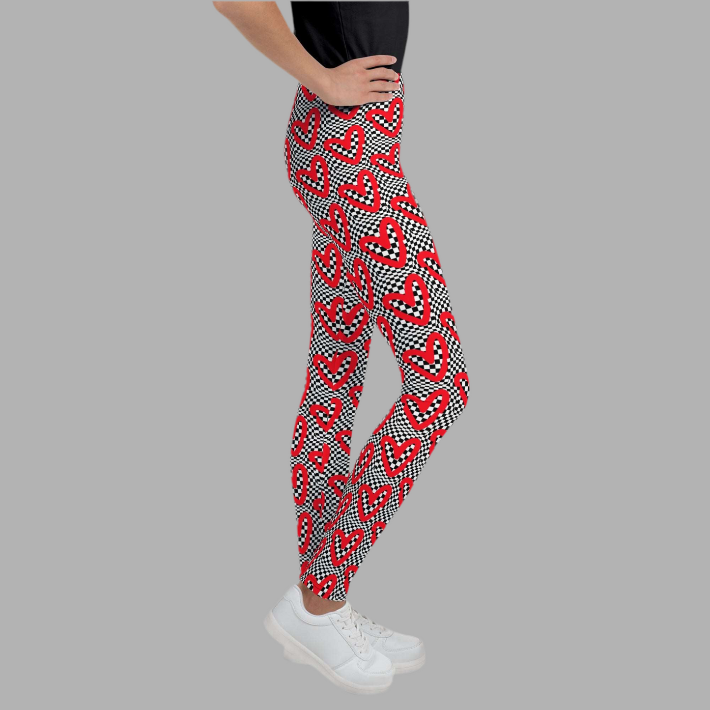 Leggings juveniles Checkerboard Love, talla 8-20