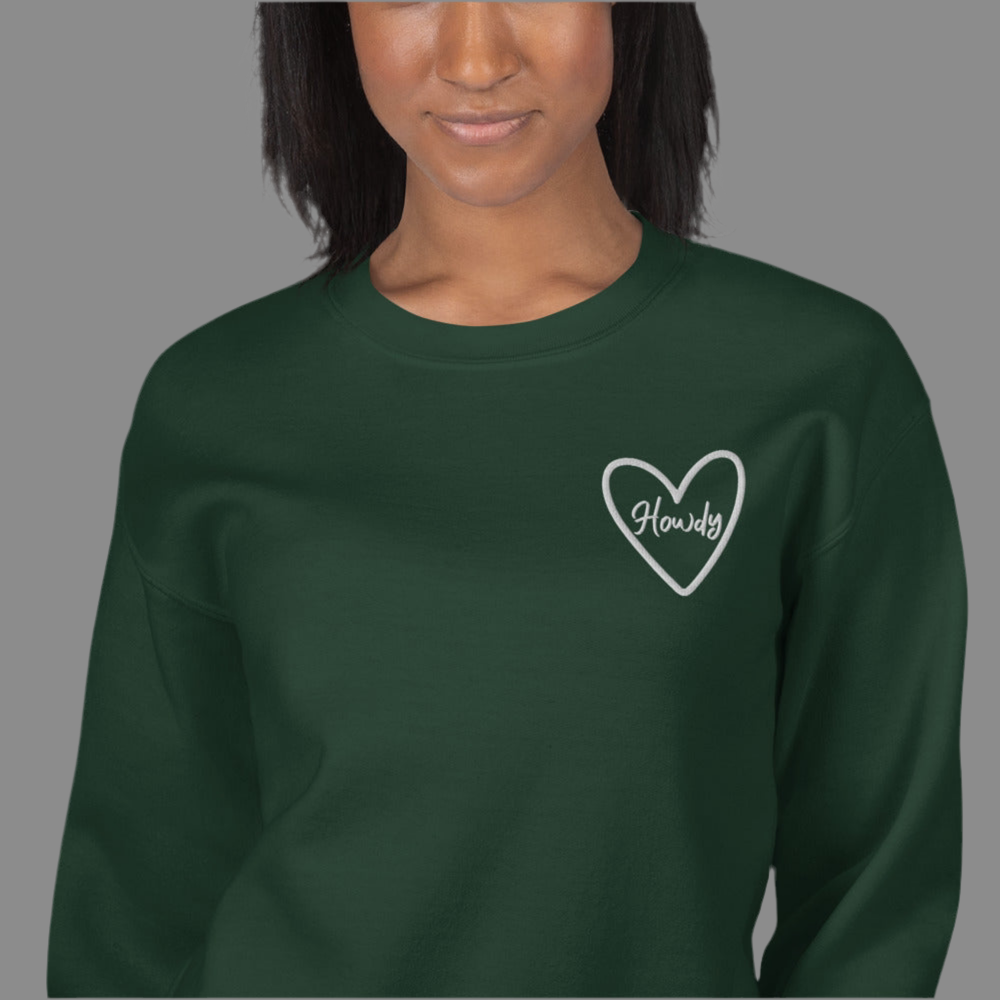 Howdy Embroidered Sweatshirt