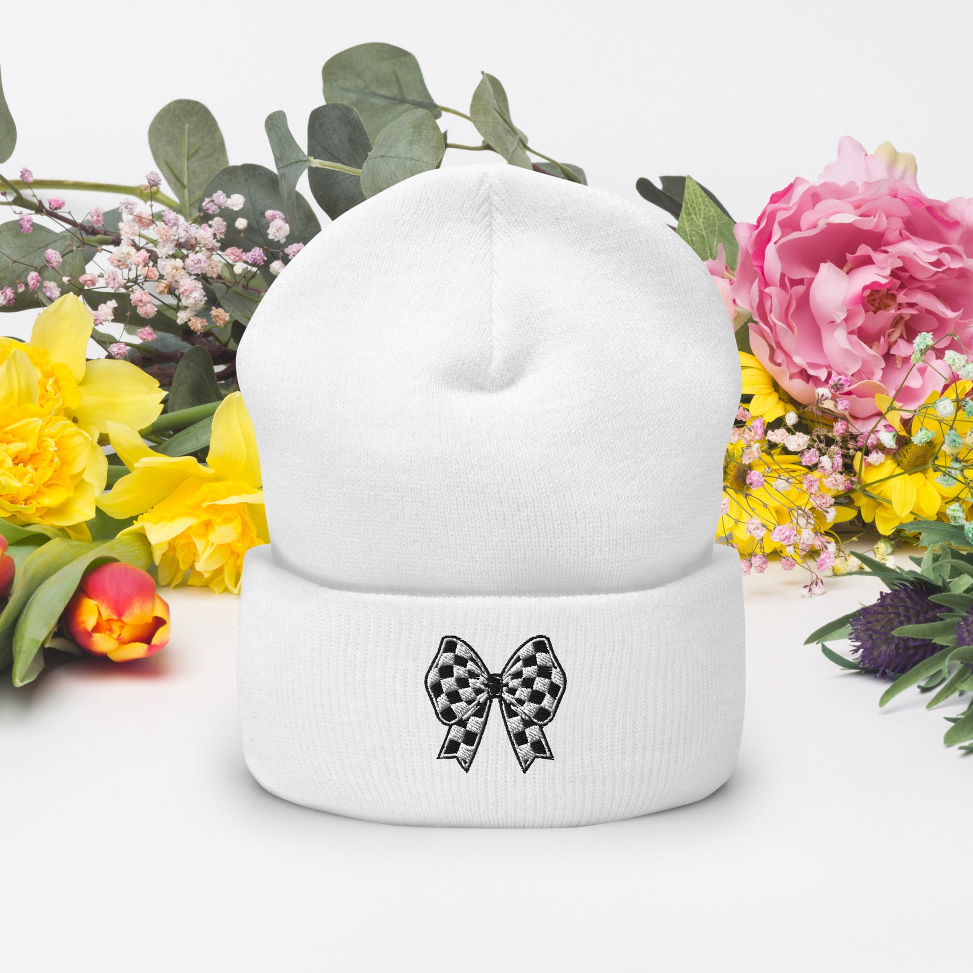 Embrace your coquette era with this soft pink Checkerboard Bow Beanie. Designed for lovers of delicate details and feminine flair, it features a checkered embroidered bow that adds charm to any outfit. Made from premium hypoallergenic fabric, it’s both cute and practical for winter. Pair it with a scarf and sweater for a polished look that feels nostalgic, warm, and trendy—perfect for soft girl enthusiasts, influencers, and aesthetic fashion fans.