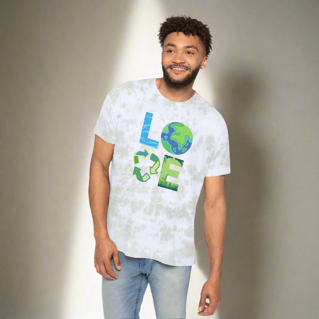 LOVE Earth Day Tie-Dyed T-Shirt