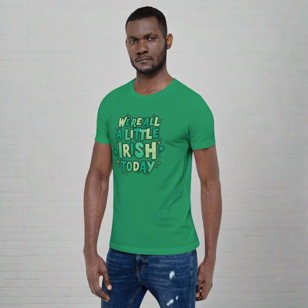 We’re all a little Irish today” adult St Patricks day shirt, by jaecrece