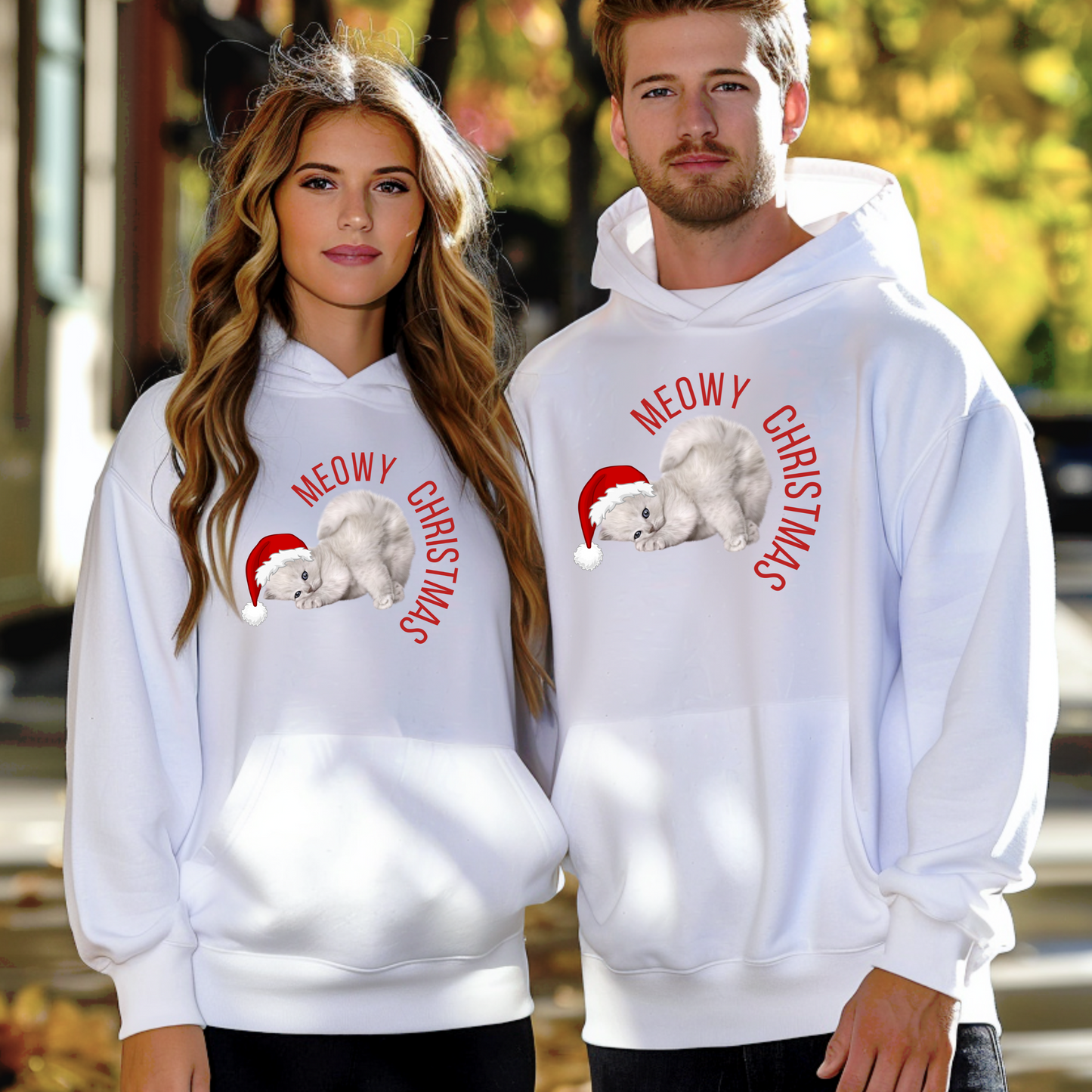 Wrap yourself in warmth and whimsy with this Meowy Christmas adult sweatshirt, made from soft fleece and designed with a charming Christmas cat graphic. Ideal for cat parents and festive folks, this cozy unisex sweatshirt comes in sizes S–5XL and pairs perfectly with toddler and youth styles for a coordinated holiday look. It’s the ultimate Christmas cat lover gift and a seasonal staple for fun-loving families who adore holiday matching outfits.