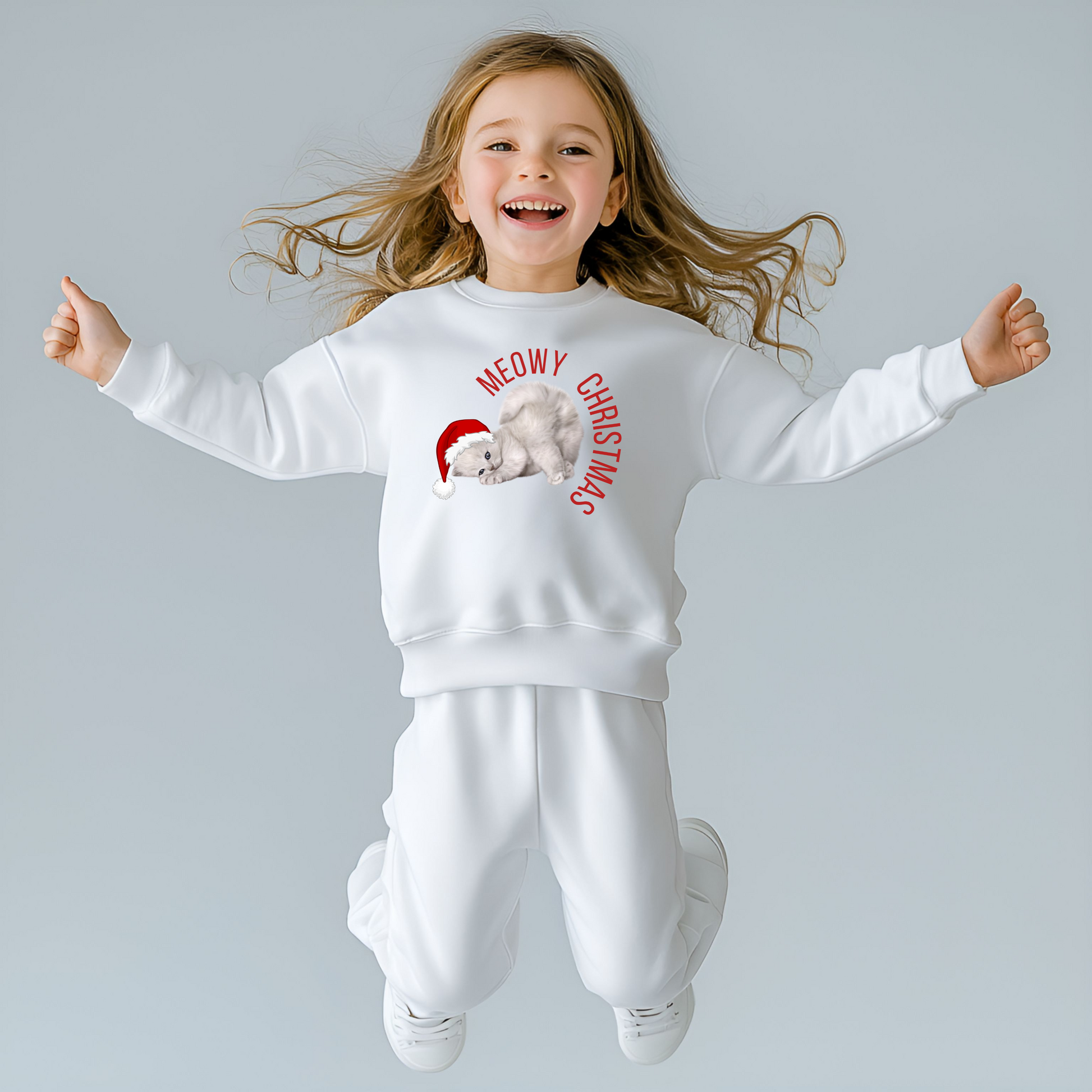 This Youth Meowy Christmas Sweatshirt in XS–XL is perfect for kids who love cats, Christmas, and cozy holiday wear. The fun design features a festive feline and adds a dose of seasonal whimsy to any winter outfit. Great for family holiday photos, classroom parties, or lounging at home, this sweatshirt is soft, comfortable, and made for joyful holiday moments. A top pick for funny Christmas gifts for tweens.