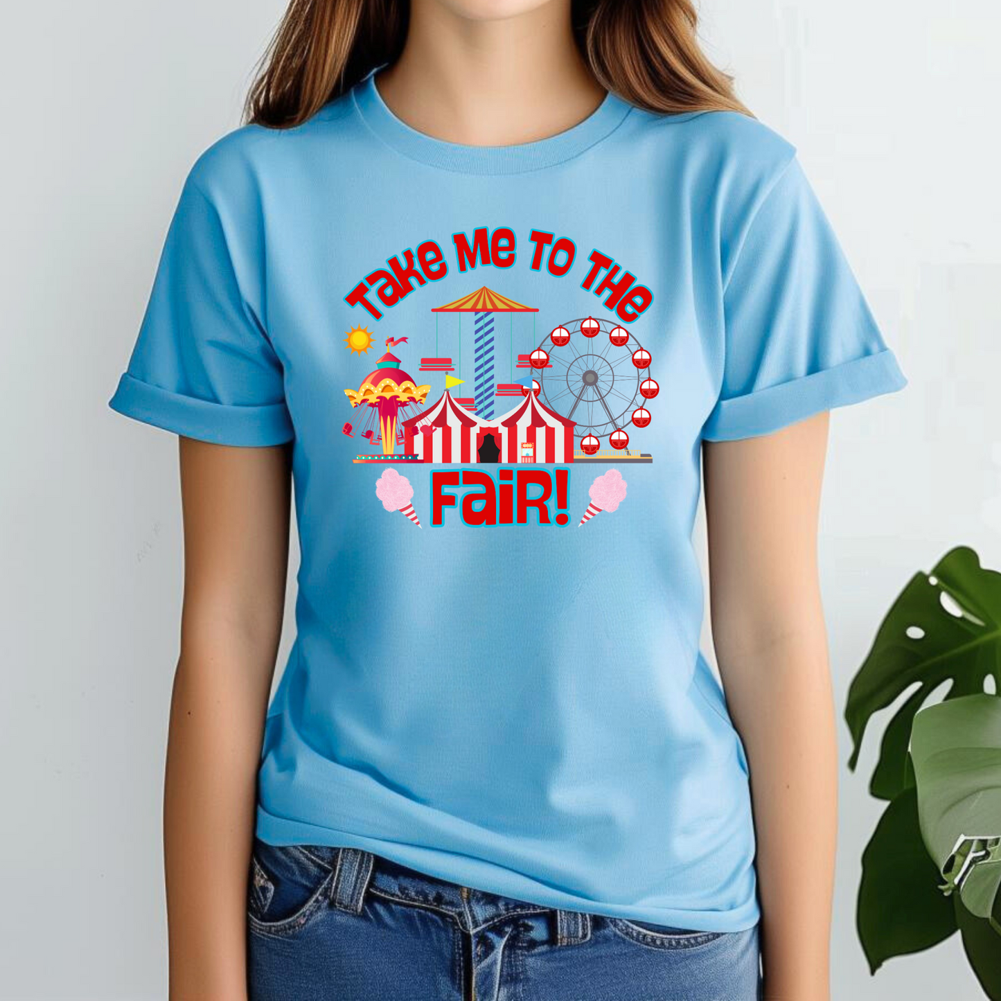 Celebrate fair season in style with this Take Me to the Fair Shirt, designed for county and state fair lovers. With a pastel graphic of Ferris wheels and cotton candy, this tee is a go-to for Big Tex visits or midwestern fairs like Iowa and Minnesota. Great for summer festivals and fun food truck nights, this whimsical t-shirt by jaecrece is a great gift or outfit idea for teachers, moms, or girlfriends who love fair vibes.