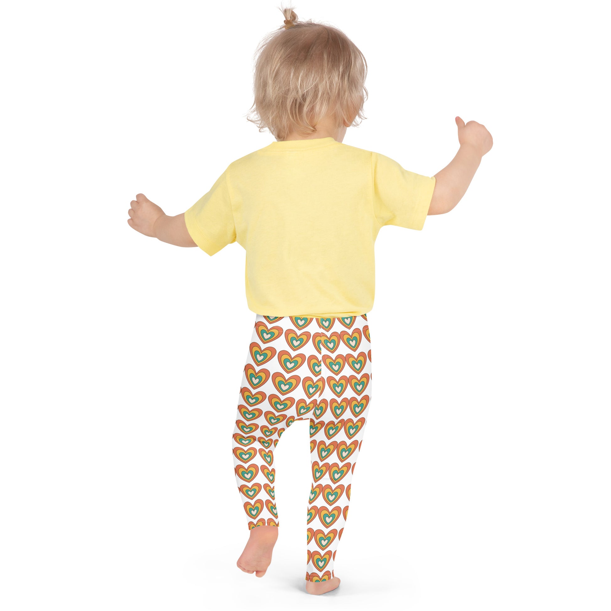 Retro Hearts Kid's Leggings - jaecrece