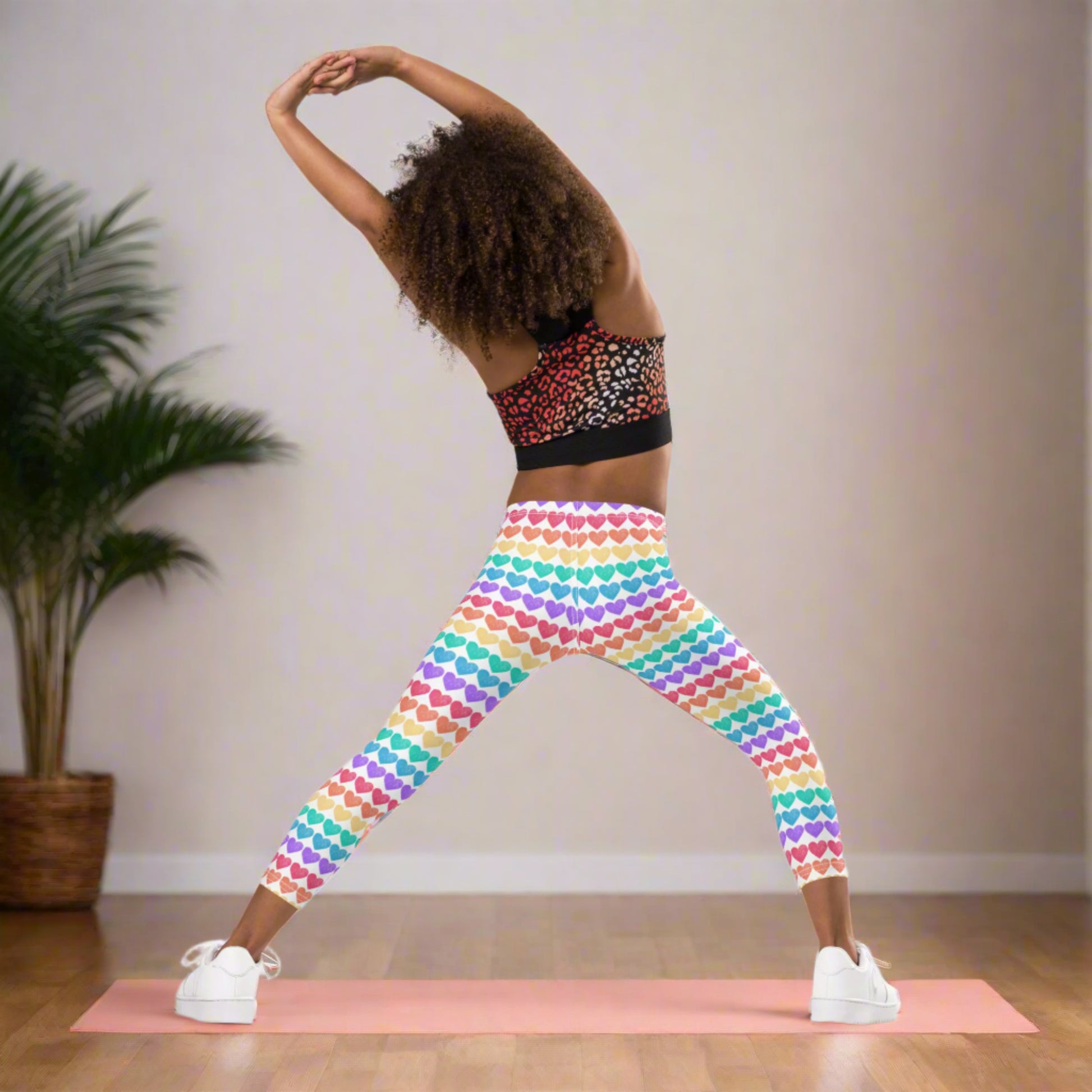 From Pride parades to playgrounds, these toddler rainbow leggings are a must-have! Crafted in a stretchy microfiber blend and available in sizes 2T–7, they combine comfort with eye-catching color. Perfect for family matching moments or adding a burst of rainbow charm to everyday outfits.