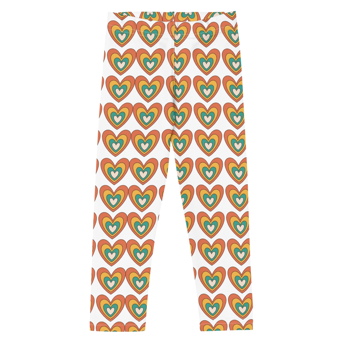 Retro Hearts Kid's Leggings - jaecrece