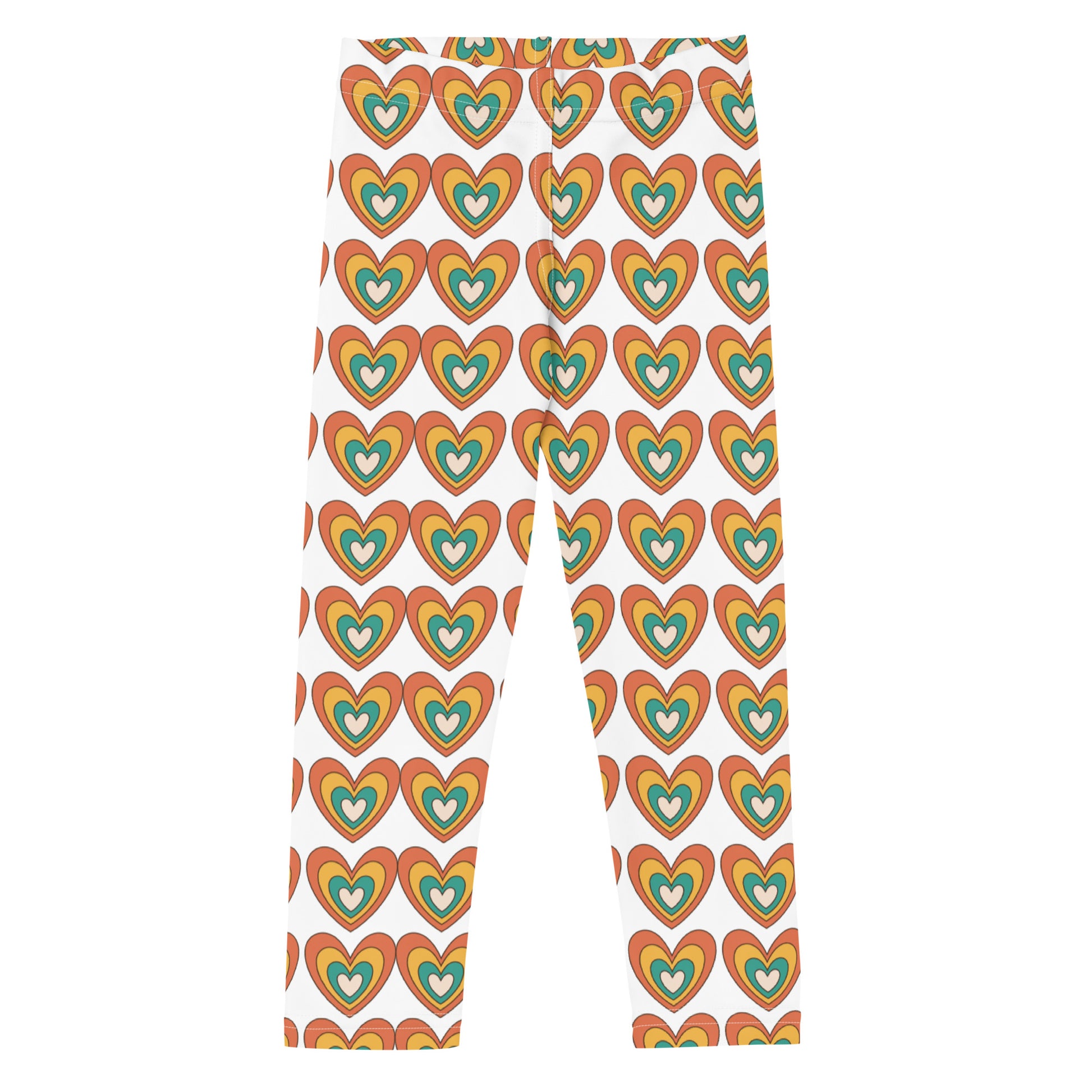 Retro Hearts Kid's Leggings - jaecrece