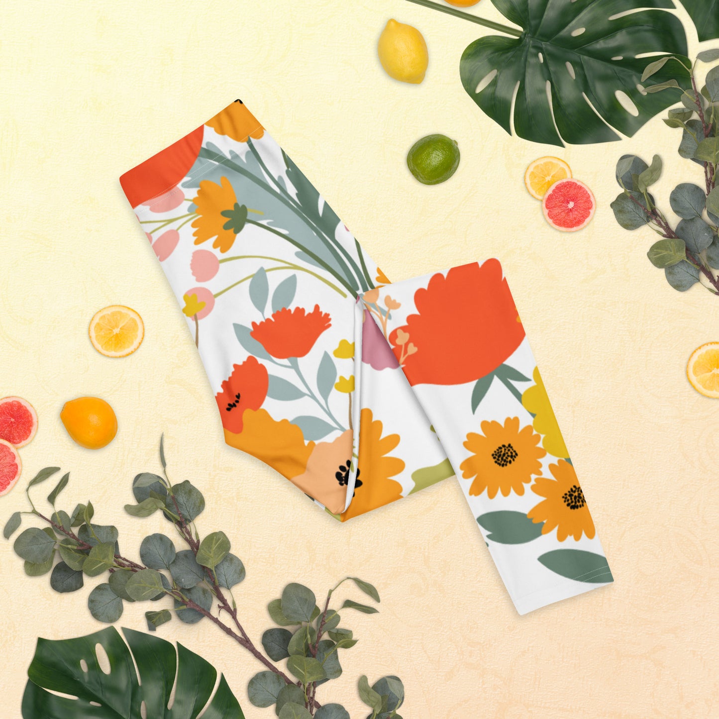 Image: Nature inspired Wildflower Ladies Leggings with an all over floral design in soft pastel tones. Perfect for spring outfits, garden walks, or weekend relaxation, these leggings for women are both stylish and versatile. The lightweight fabric and gentle stretch make them ideal for casual wear or light activity. Available in XS through XL, they’re a floral essential for cottagecore fashion lovers, by jaecrece.