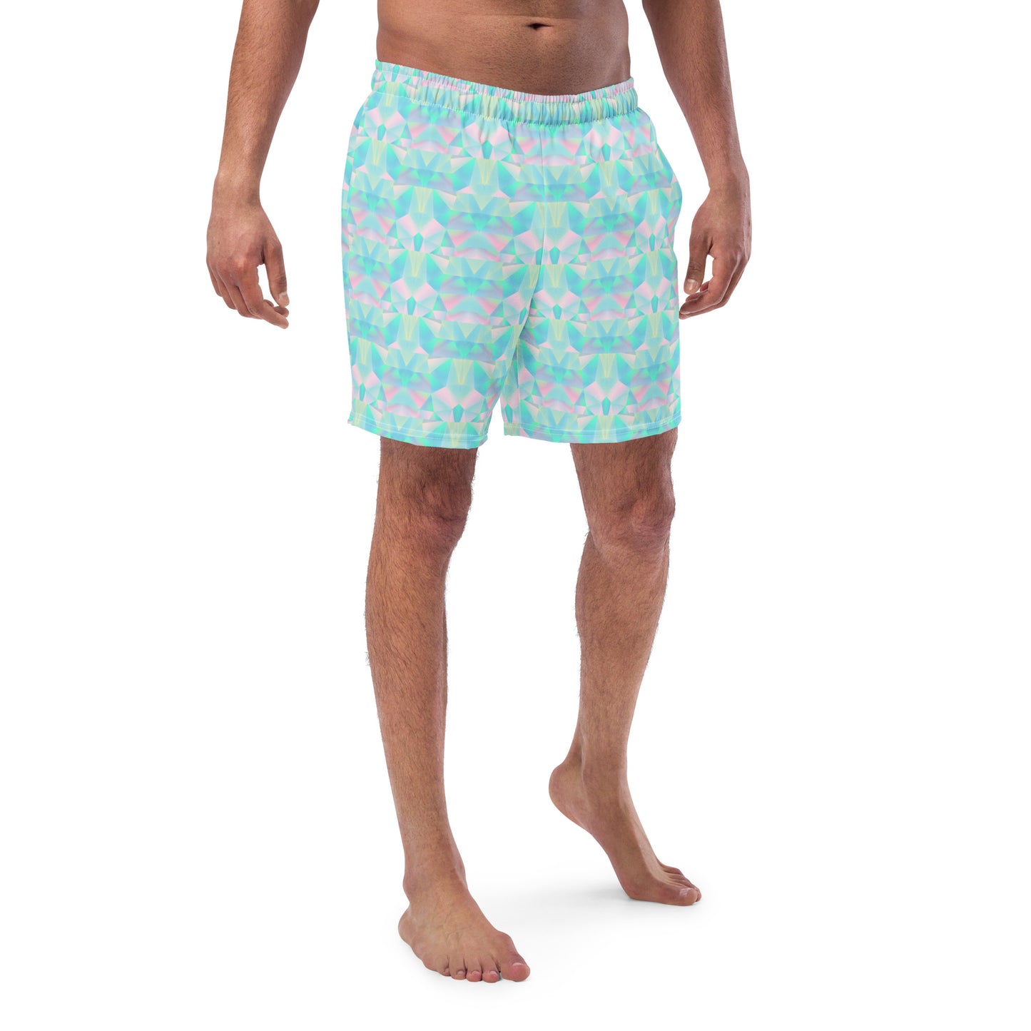 Pastel Prisms Men's Swim Trunks