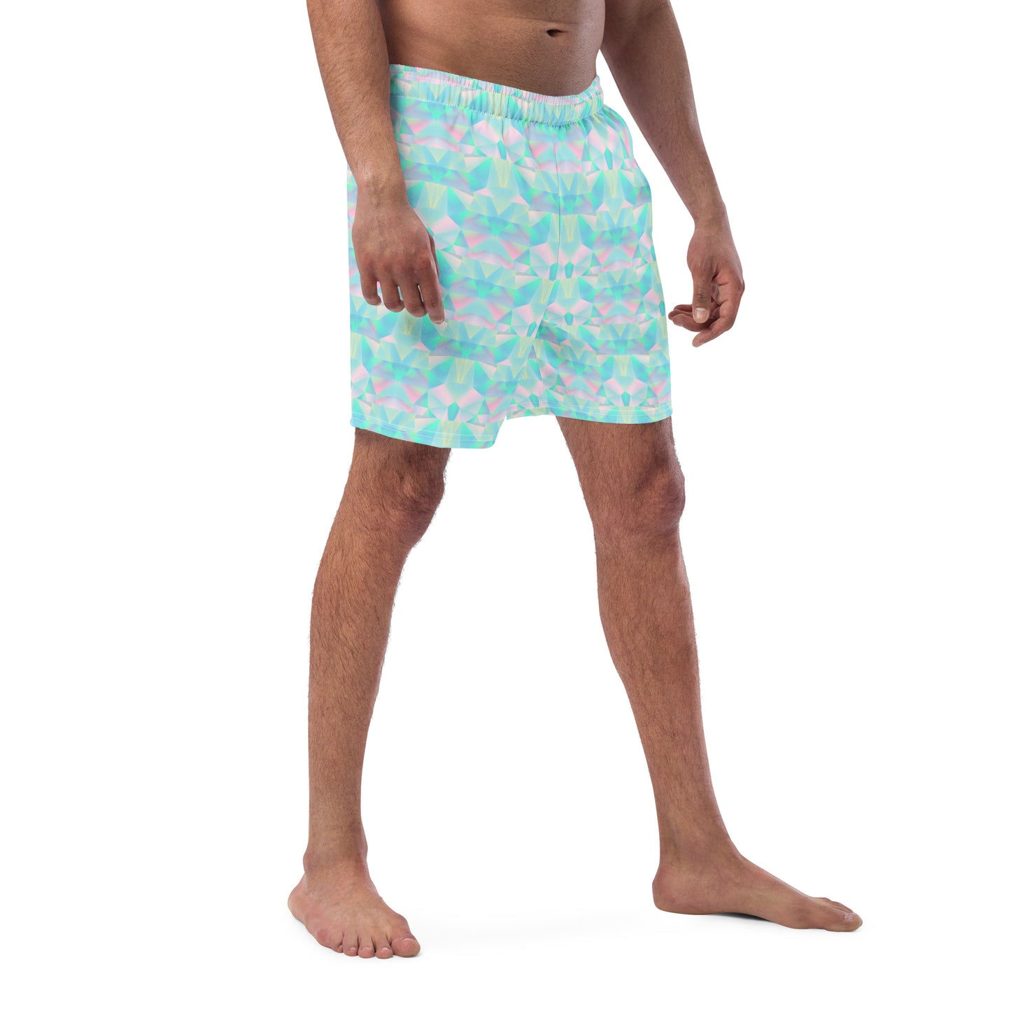 Pastel Prisms Men's Swim Trunks