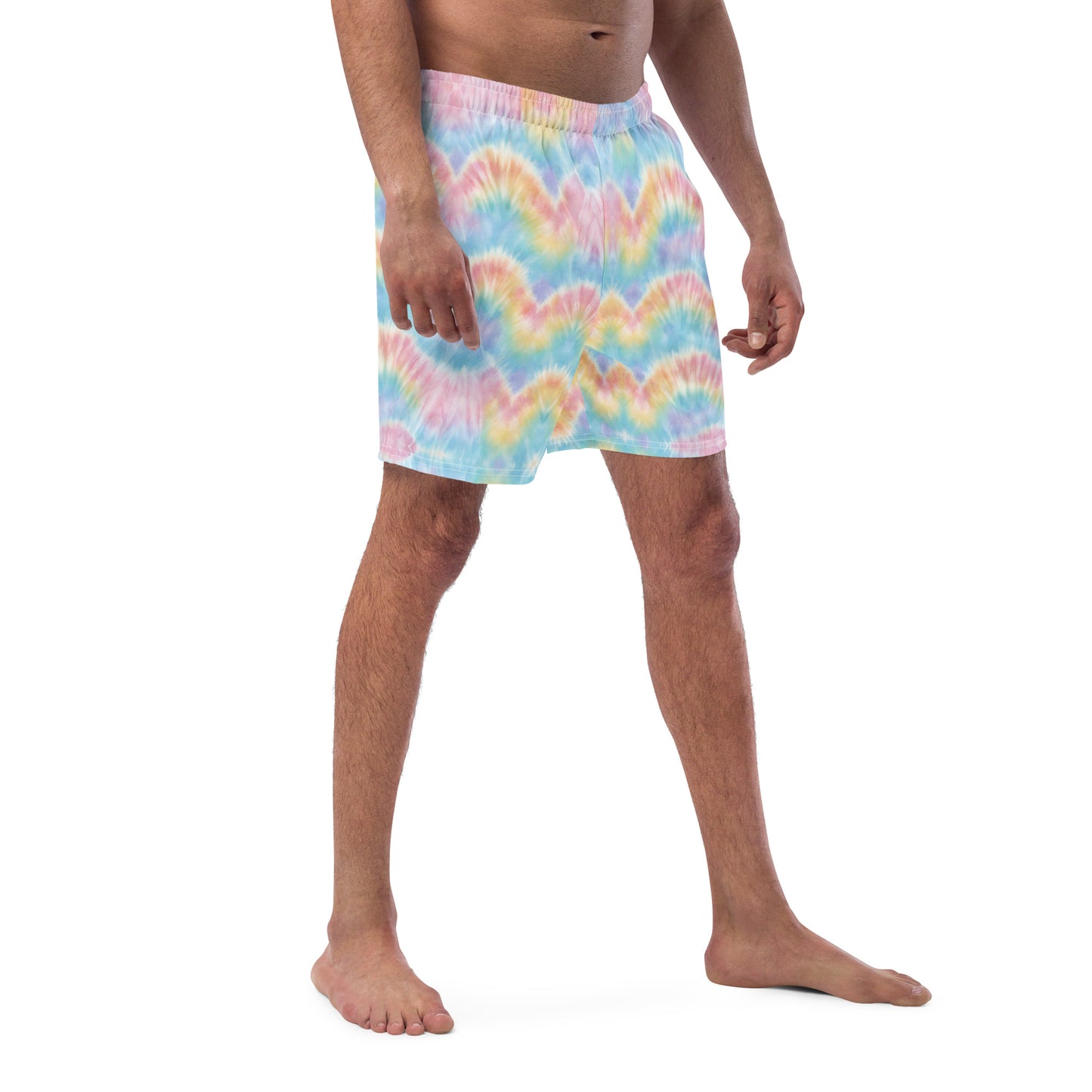Pastel Tie Dye Men's Swim Trunks