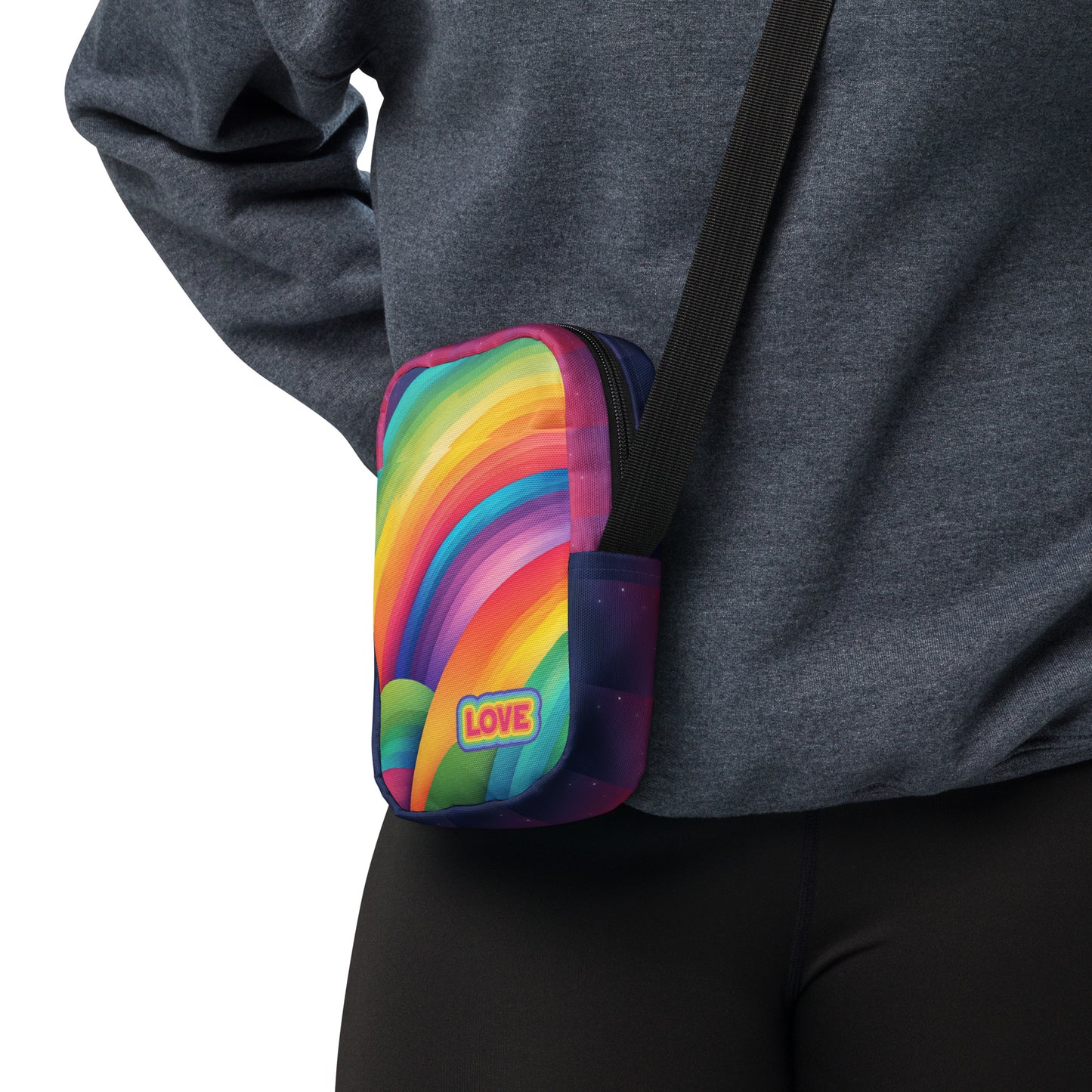 Rainbow Love Utility Crossbody Bag