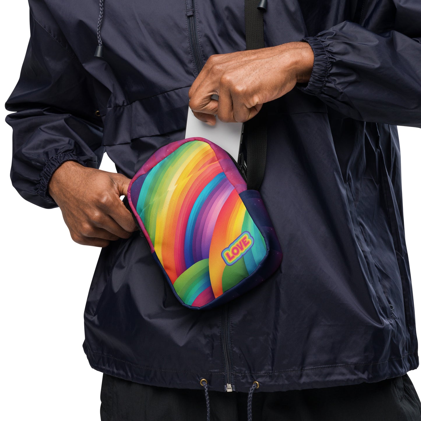 Rainbow Love Utility Crossbody Bag