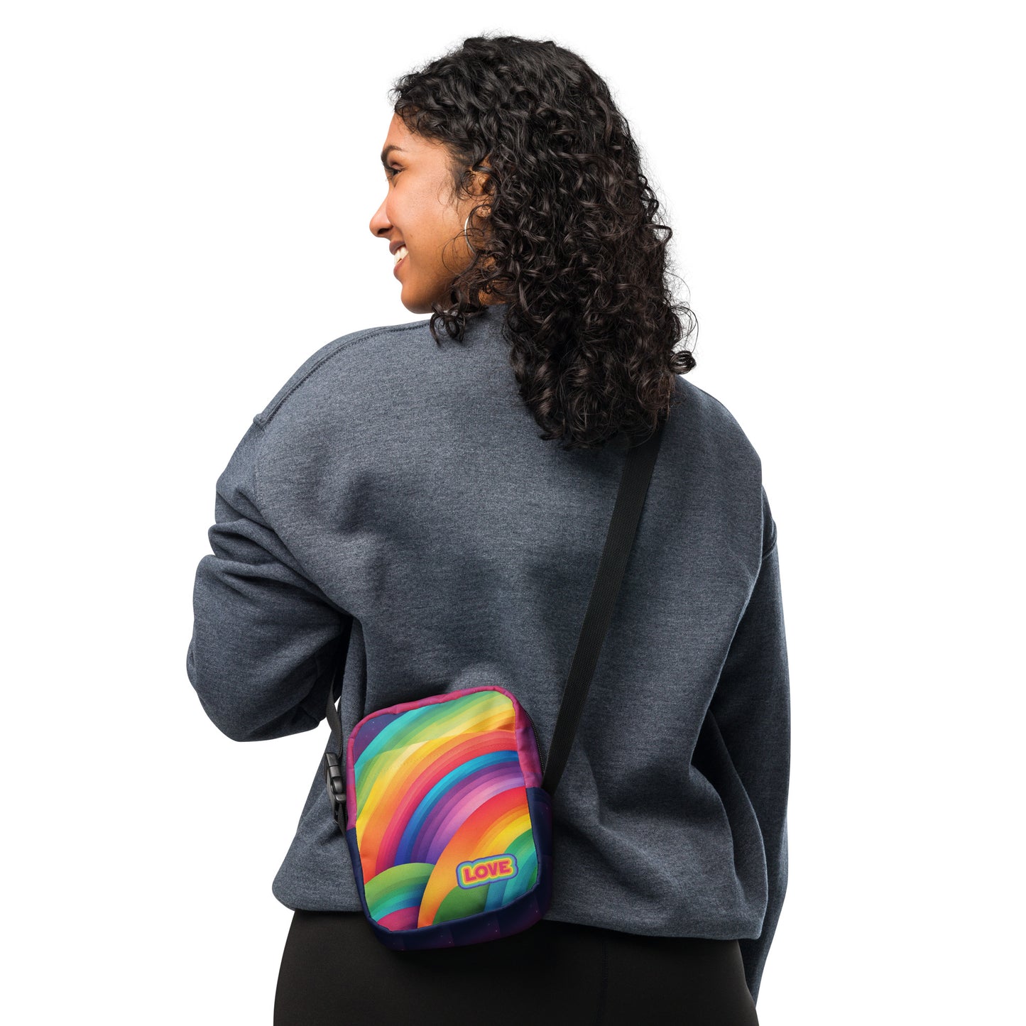 Rainbow Love Utility Crossbody Bag