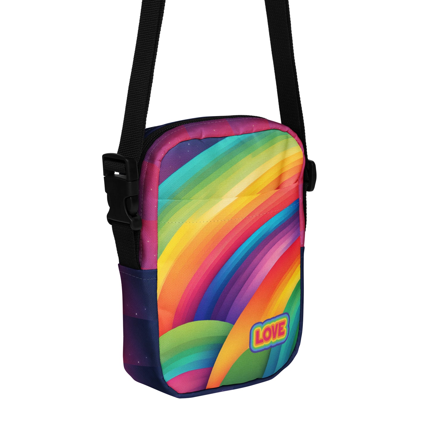 Rainbow Love Utility Crossbody Bag