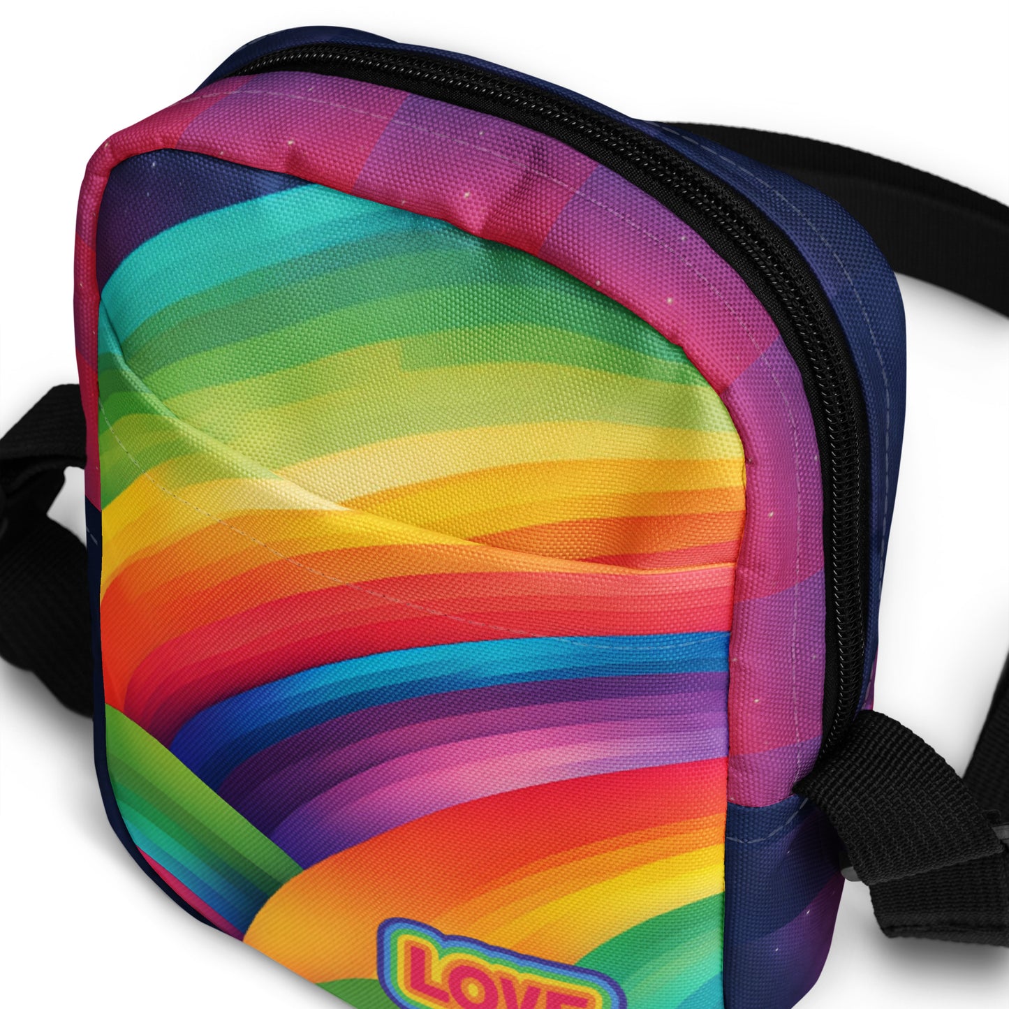 Rainbow Love Utility Crossbody Bag