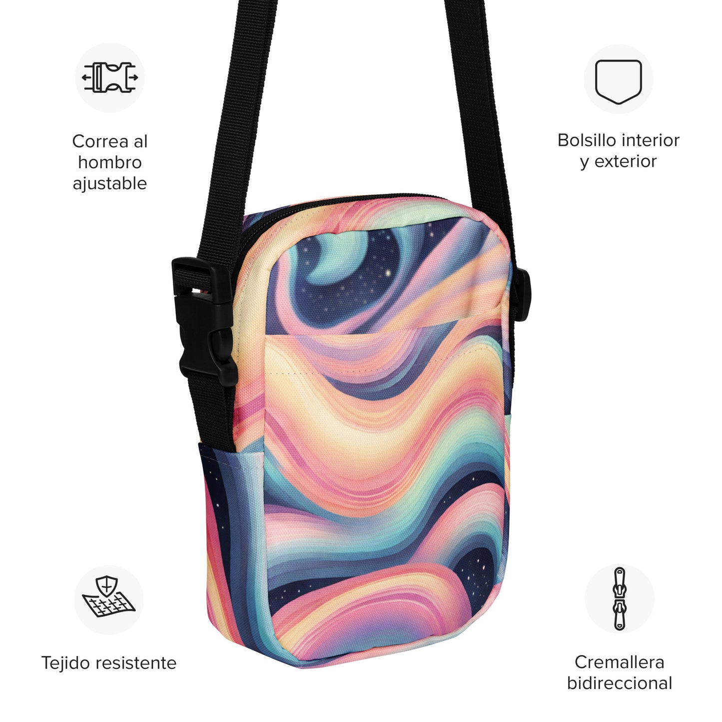 Pastel Milky Way Utility Crossbody Bag