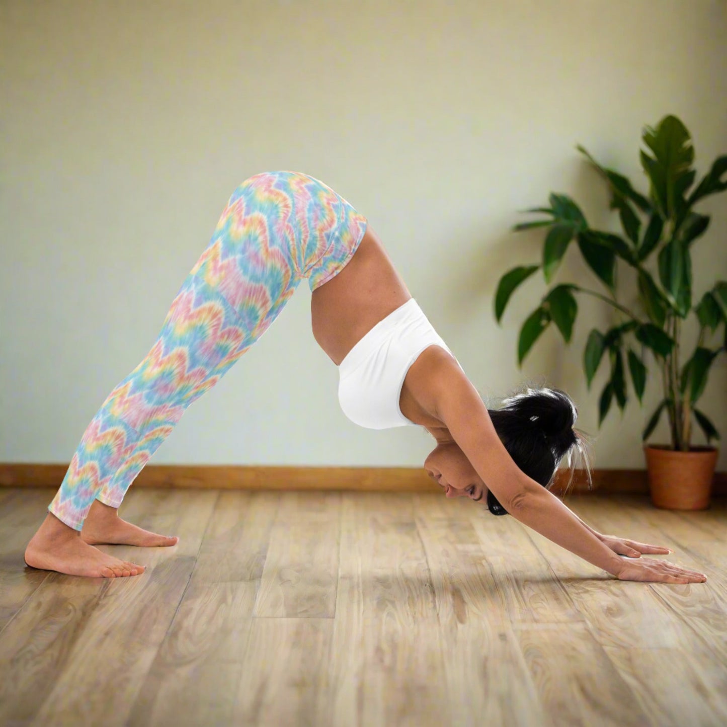Pastel Tie Dye Yoga Leggings, by jaecrece.com