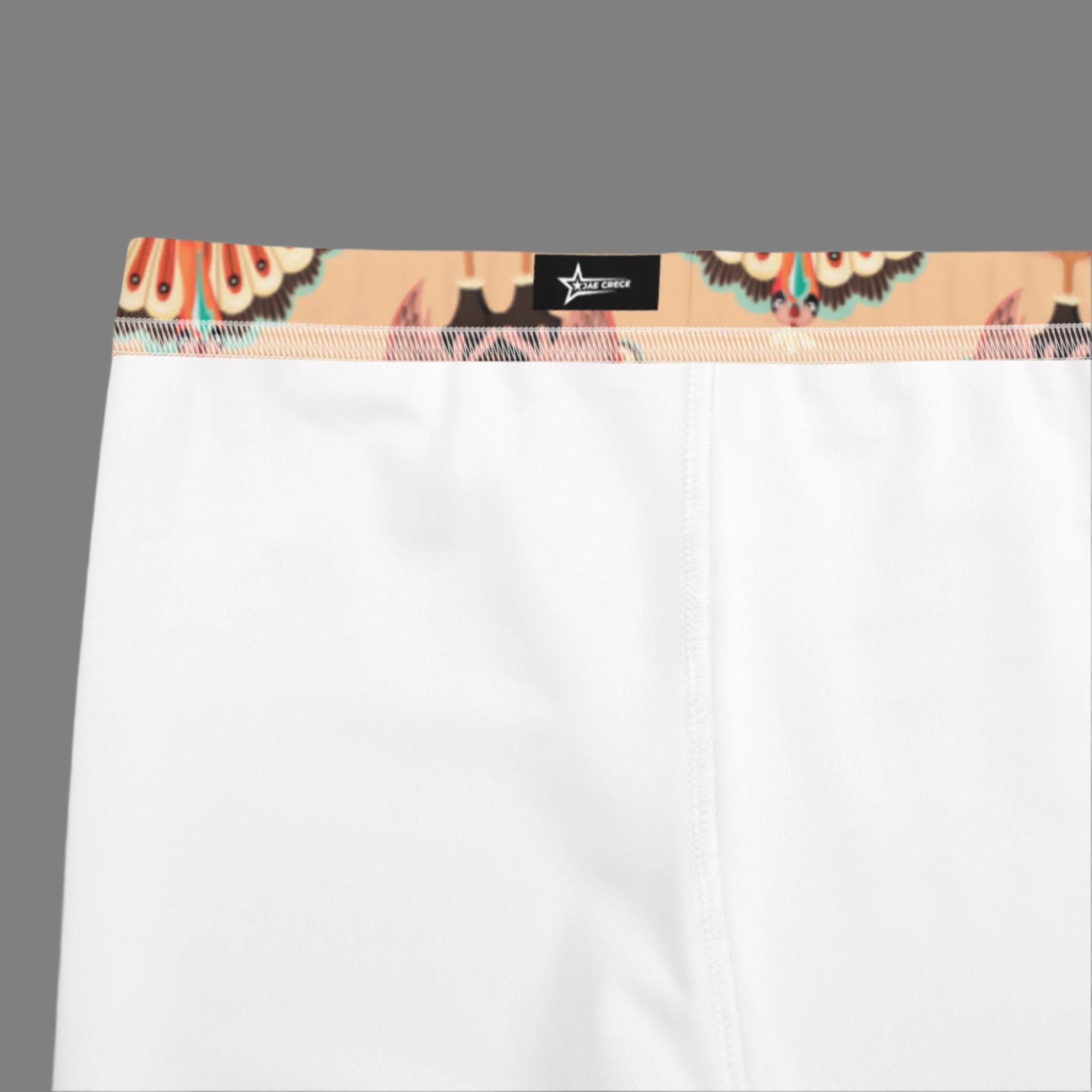 Thanksgiving Turkey Love child leggings. These girls yoga pants are peach, and have a repeating pattern of turkeys showing the love sign with their hands. These girls child tights make a great gift, or a family matching outfit for the Turkey Trot! by jaecrece