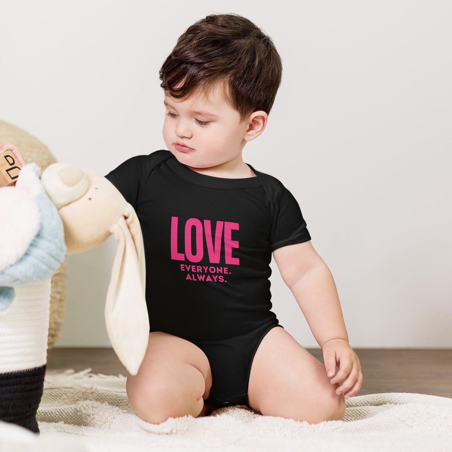 LOVE Everyone. Always.  Valentine Baby Onesie - jaecrece