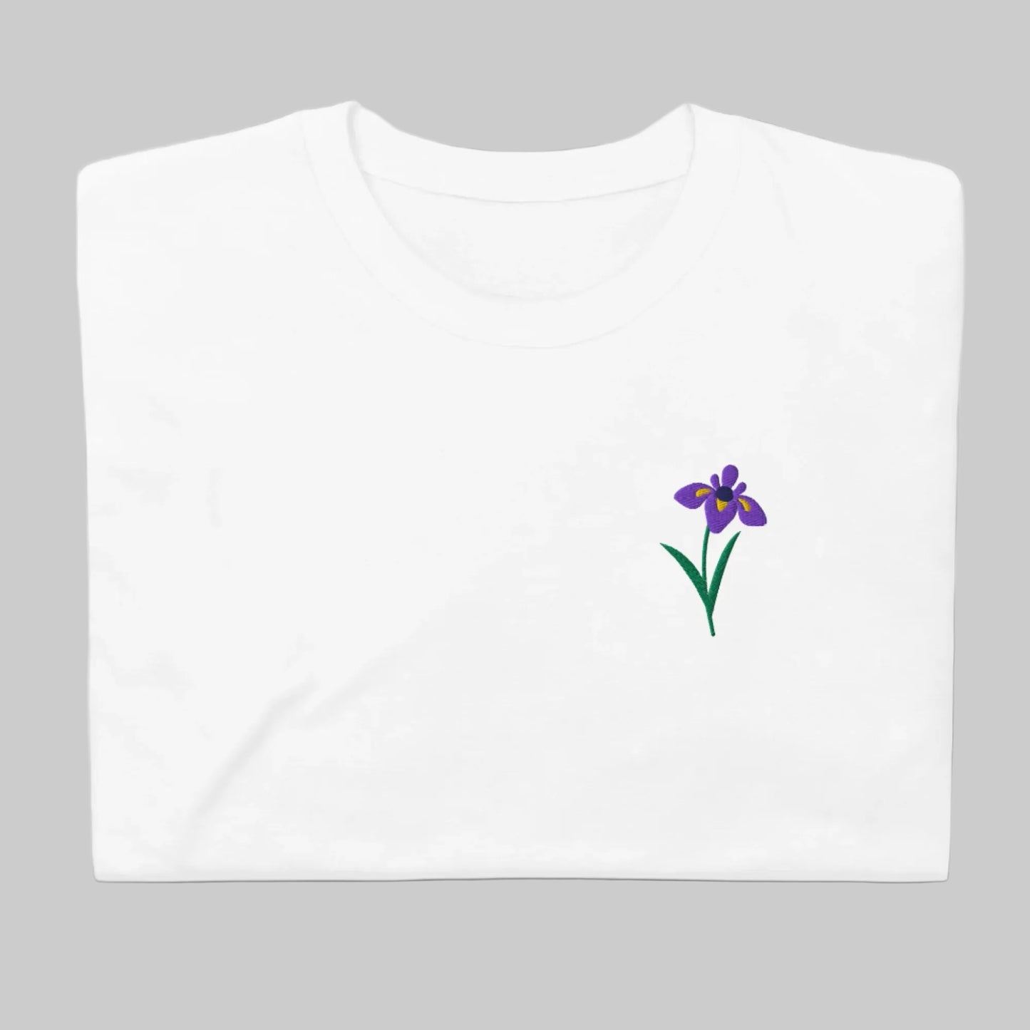 Embroidered Iris Women's T-Shirt