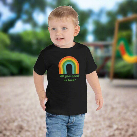 All You Need is Luck Toddler Short Sleeve Tee Sizes 2T-5T - jaecrece