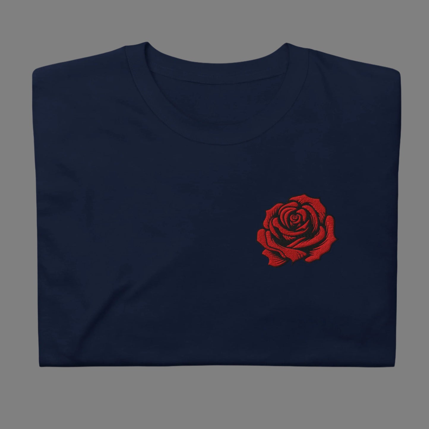 Image: A classic red rose blooms in embroidered detail on this stylish pullover, inspired by vintage tattoo designs. The soft fabric ensures all-day comfort, making it perfect for layering in any season. Whether worn as a tribute to Pasadena’s iconic city rose parade or as an expression of floral love, this sweatshirt is a timeless staple. A perfect blend of romantic and edgy fashion, by jaecrece.