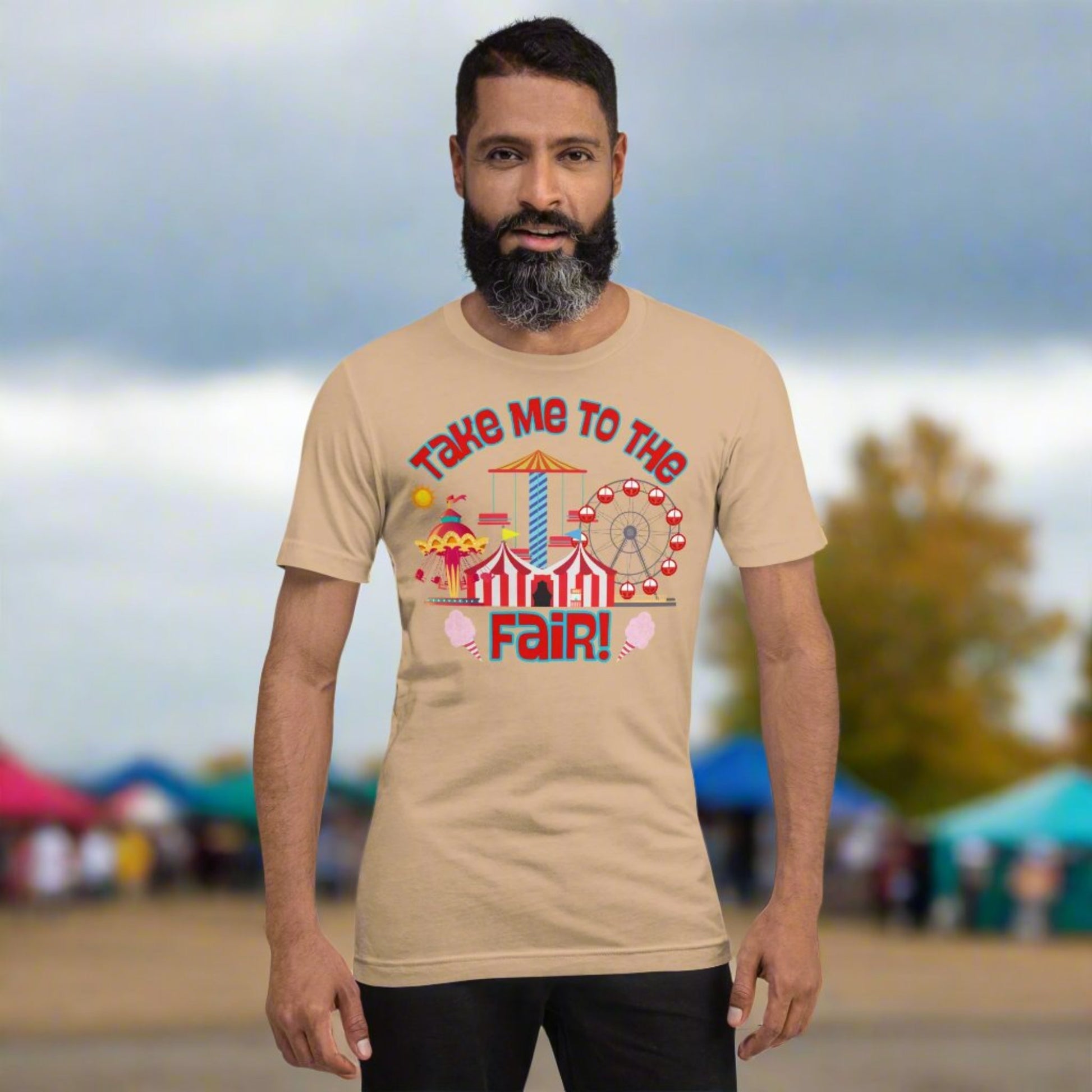 Celebrate fair season with the Take Me to the Fair Shirt, featuring colorful graphics of classic fair scenes. From cotton candy to Ferris wheels, this tee captures the joy of summertime in Texas, Minnesota, and Iowa. Designed by jaecrece, it’s a favorite for state fair lovers, carnival food fans, and anyone who loves festival fashion. Grab one for yourself or match with your little ones for a cute fair-day look!