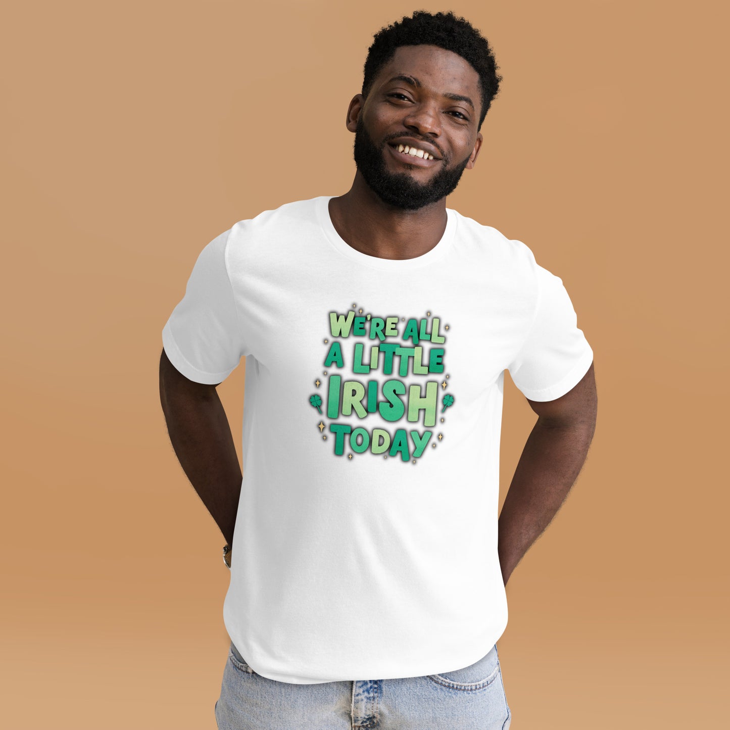 St Patricks Day shirt, which reads "We're all al little Irish today", by jaecrece.com