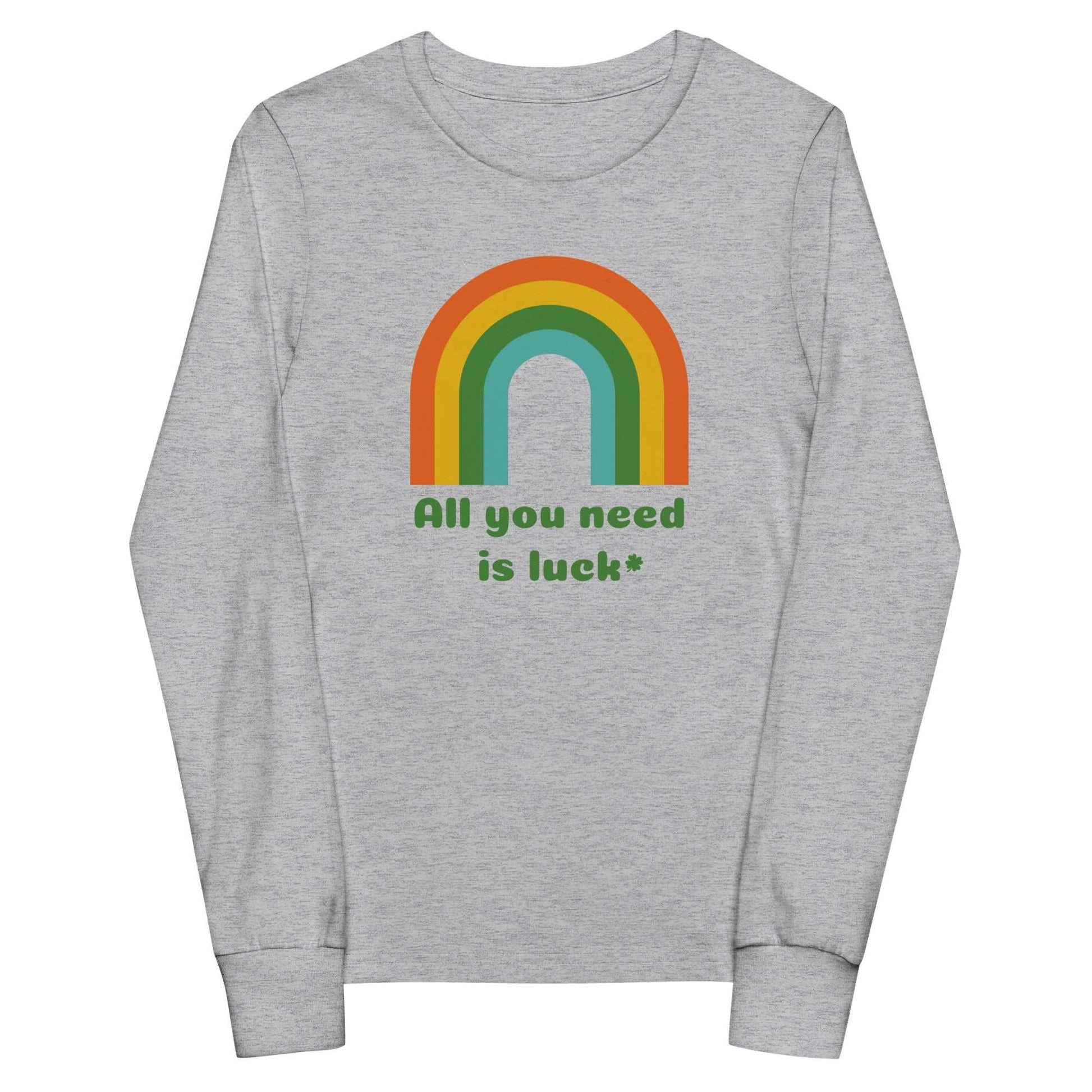 All You Need is Luck Youth Long Sleeve Tee (Size S, M, L) - jaecrece