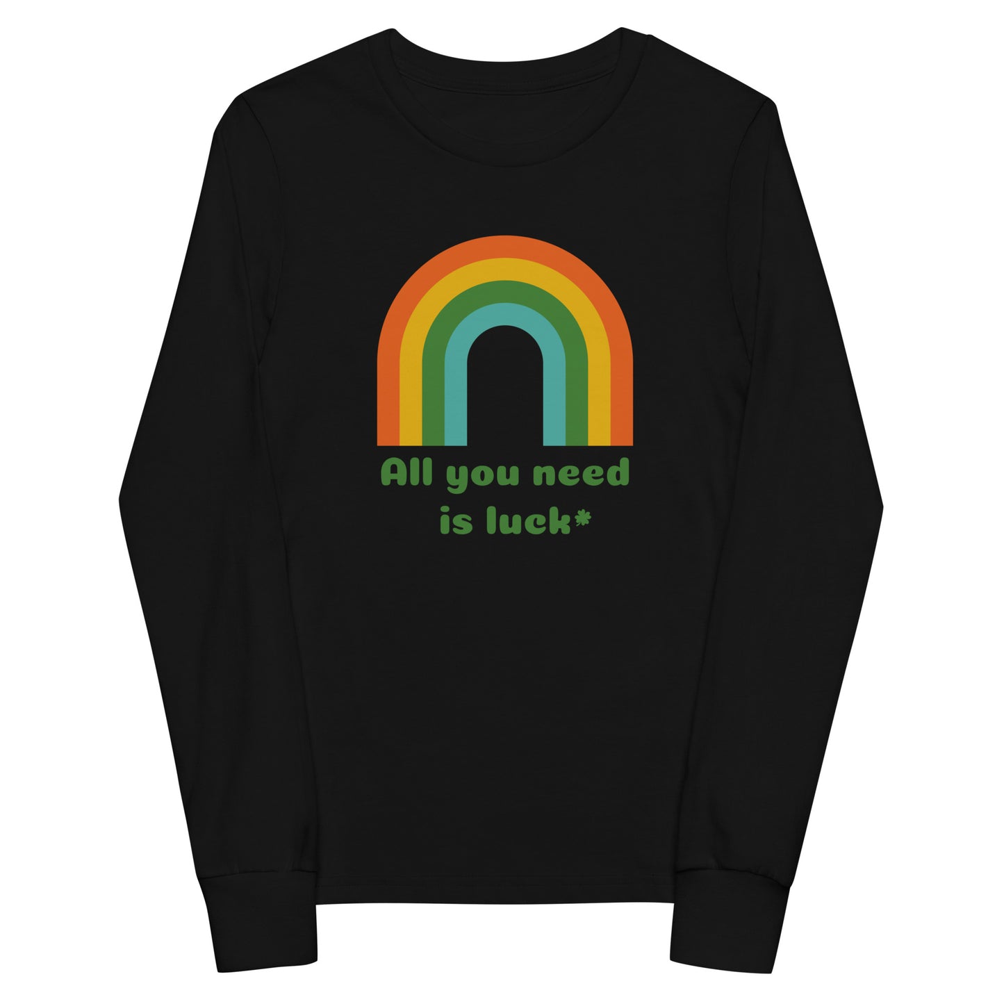 All You Need is Luck Youth Long Sleeve Tee (Size S, M, L) - jaecrece