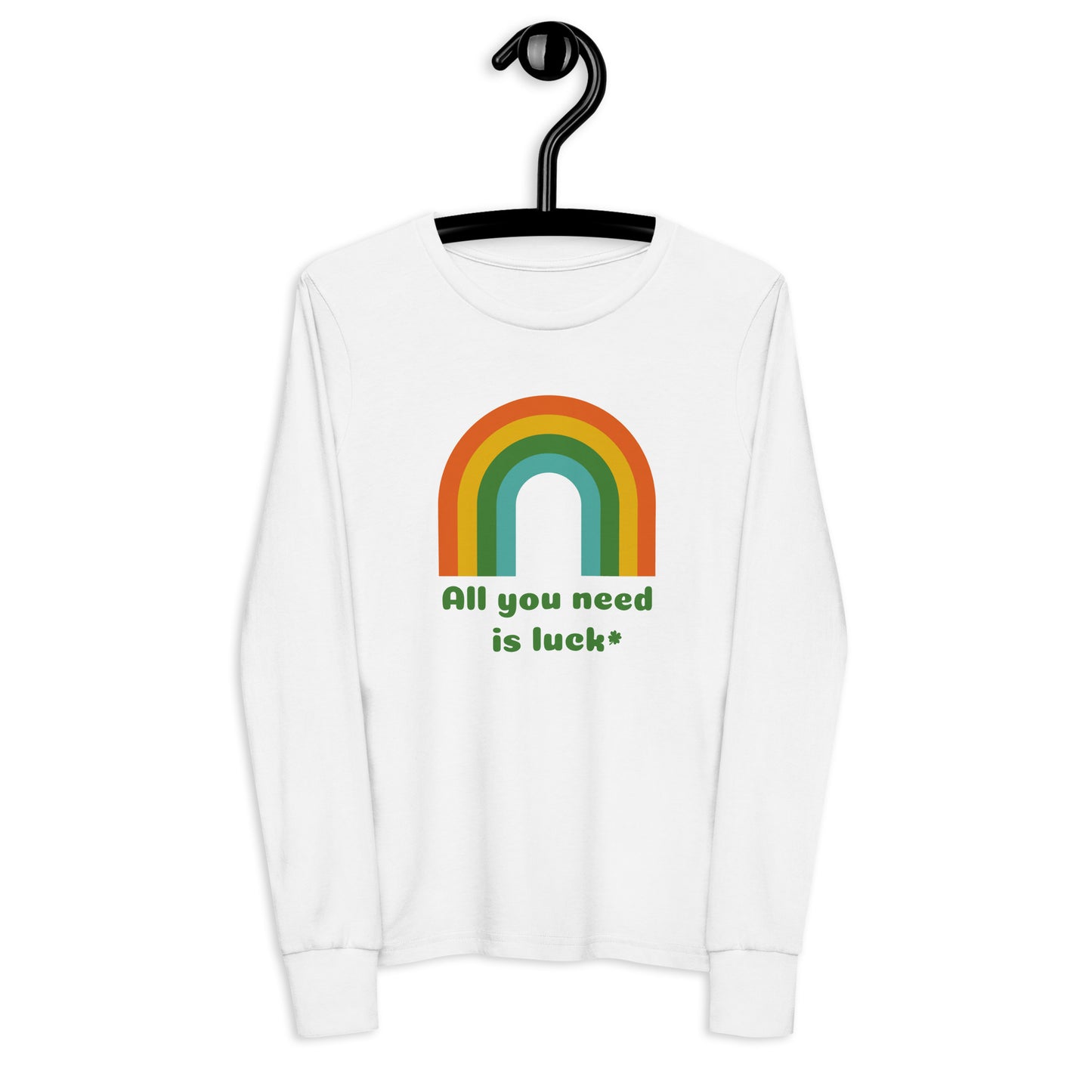 All You Need is Luck Youth Long Sleeve Tee (Size S, M, L) - jaecrece