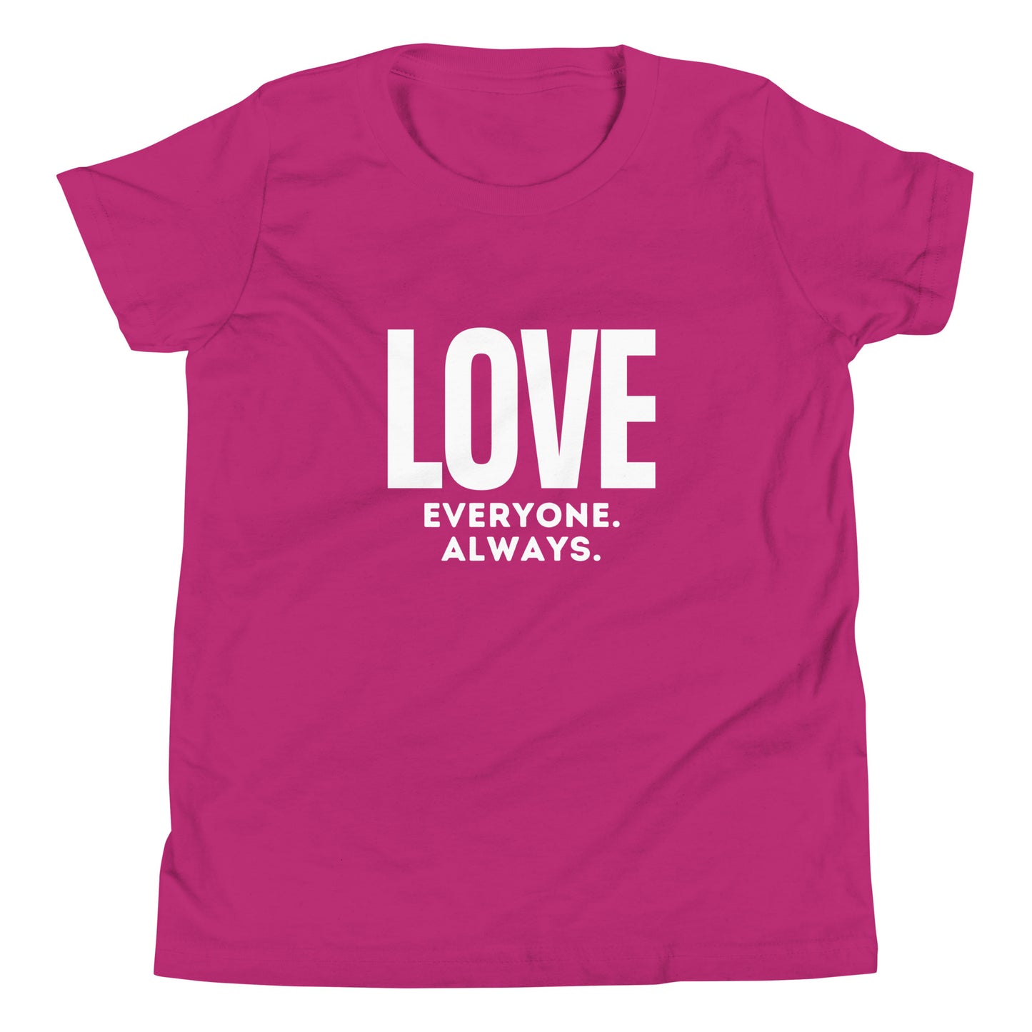 LOVE Everyone. Always. Youth Short Sleeve T-Shirt - jaecrece