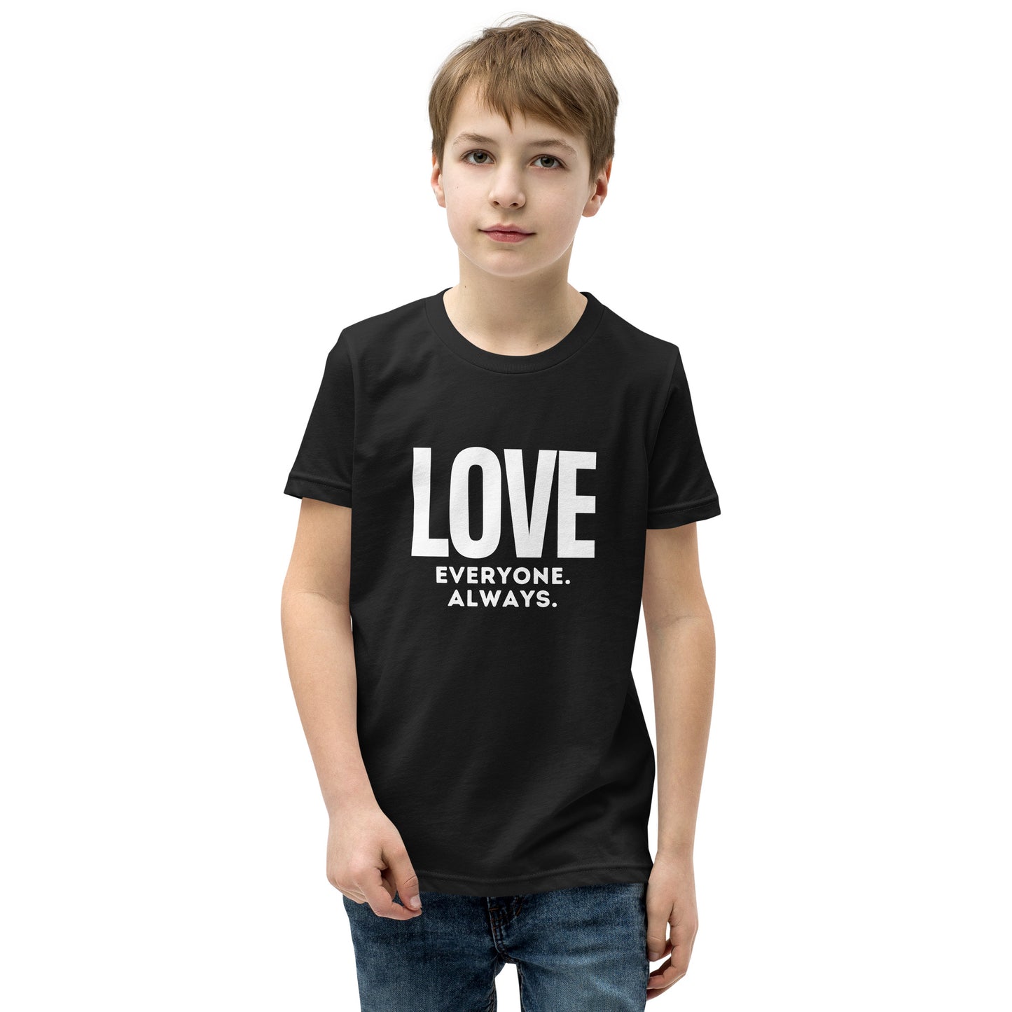 LOVE Everyone. Always. Youth Short Sleeve T-Shirt - jaecrece