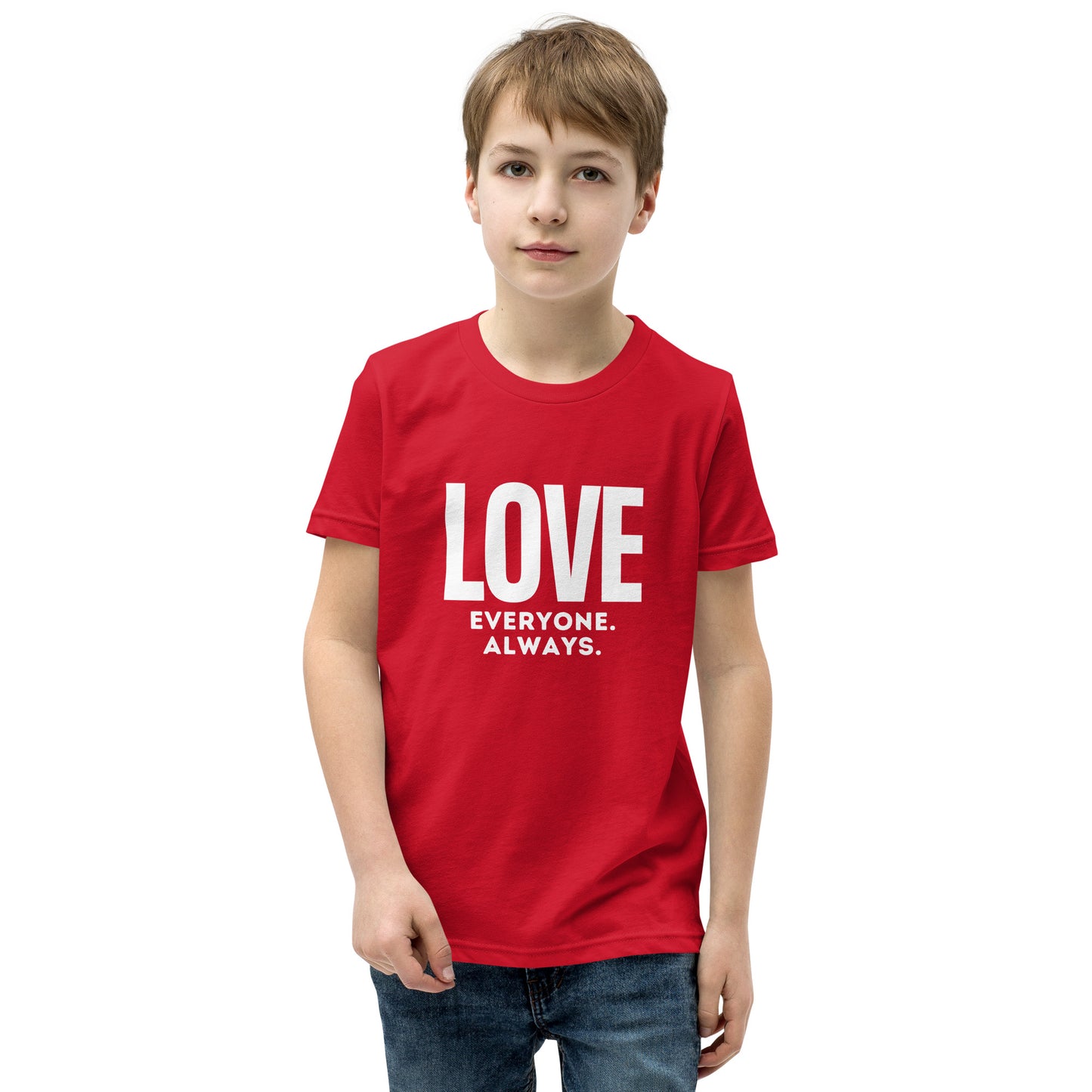 LOVE Everyone. Always. Youth Short Sleeve T-Shirt - jaecrece