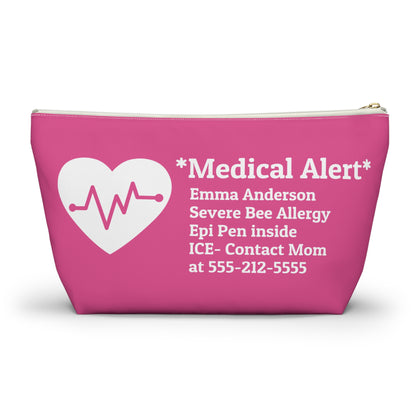 Pink Medical Alert Pouch for Kids