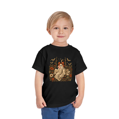Toddler Ghost on Swing Blowing Bubble Gum Halloween Shirt, Vintage Ghost Tee