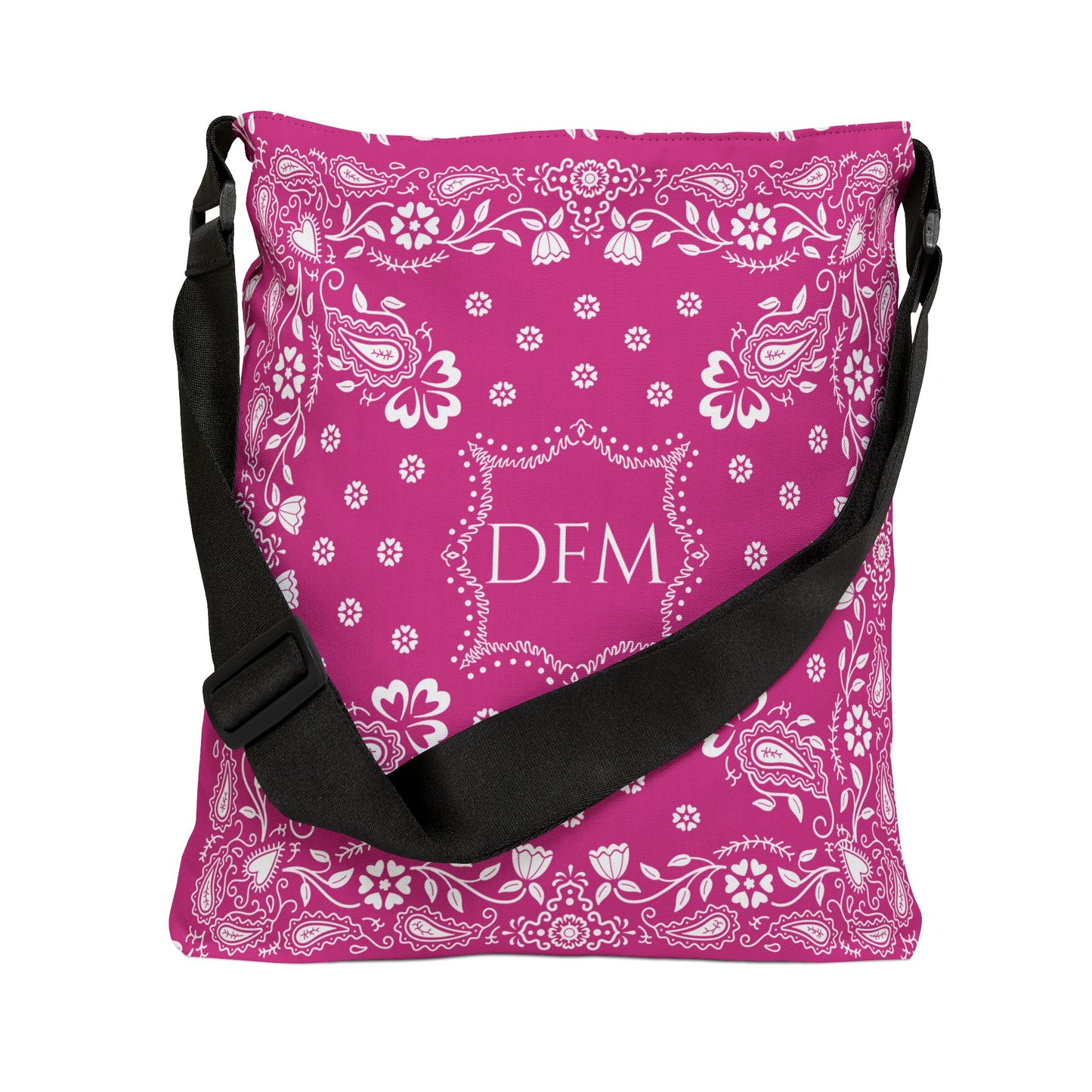 Bandana Monogram Tote Bag | Adjustable Strap