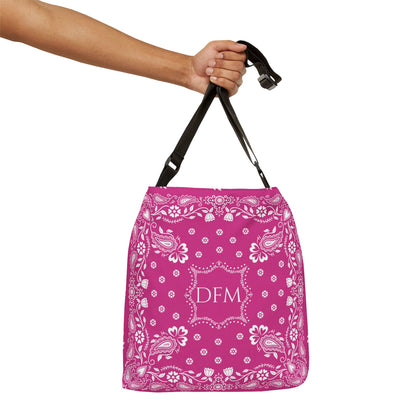 Bandana Monogram Tote Bag | Adjustable Strap