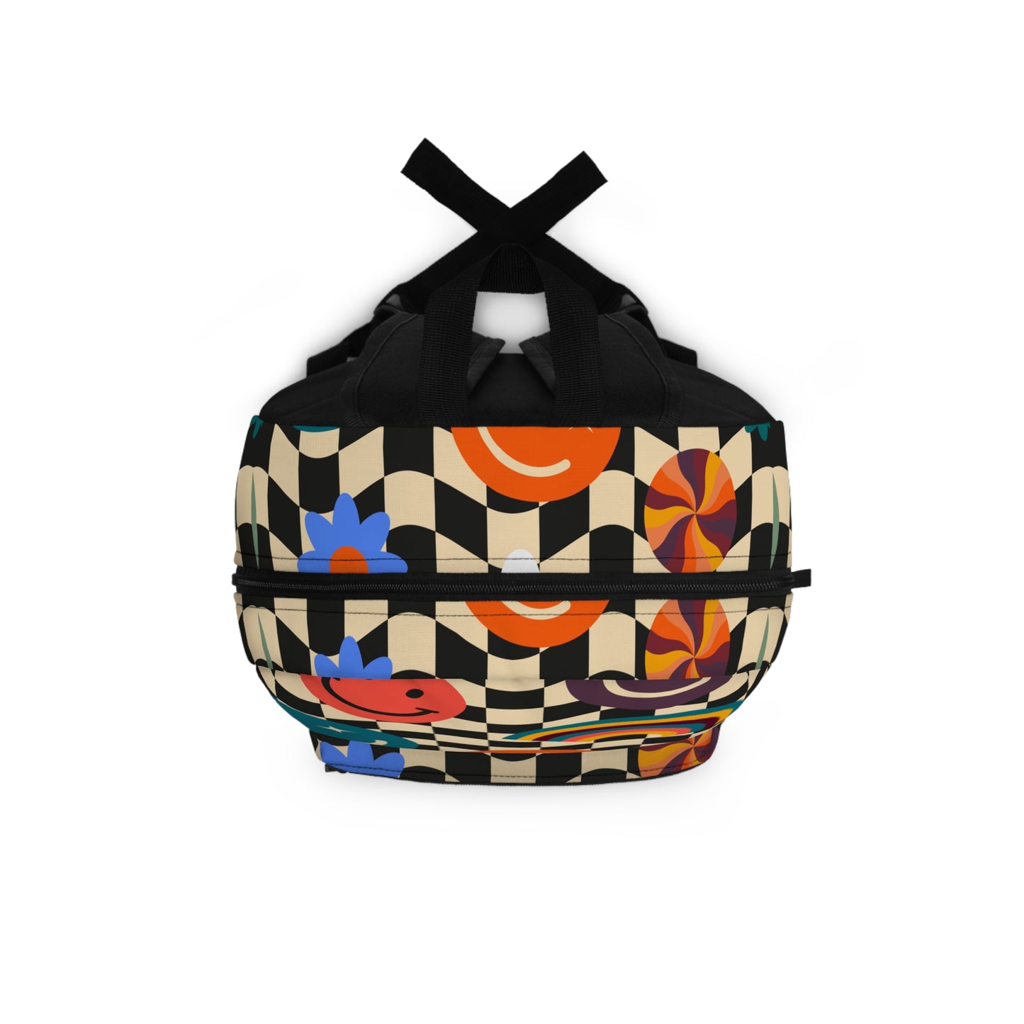 Happy Retro Checkerboard Backpack