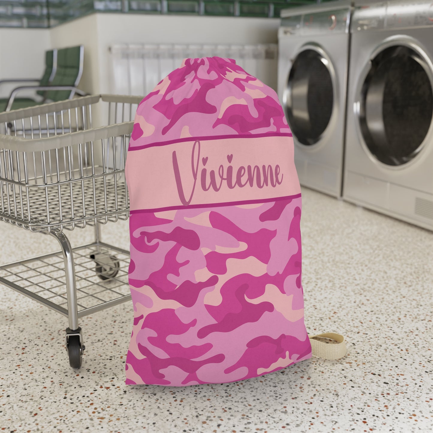 Pink Camo Laundry Bag